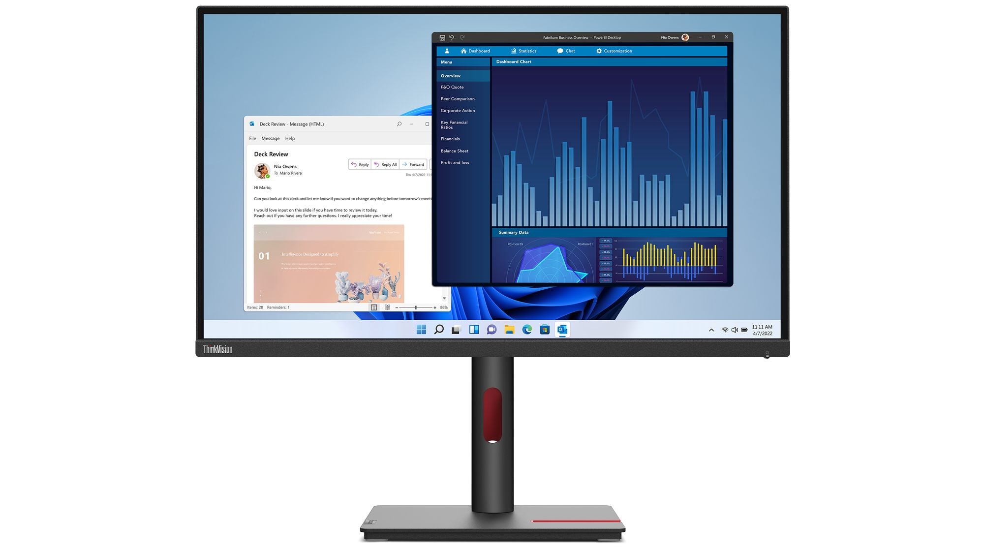 LENOVO ThinkVision T27p-30 27p Monitor with ThinkVision MC60 webcam HDMI