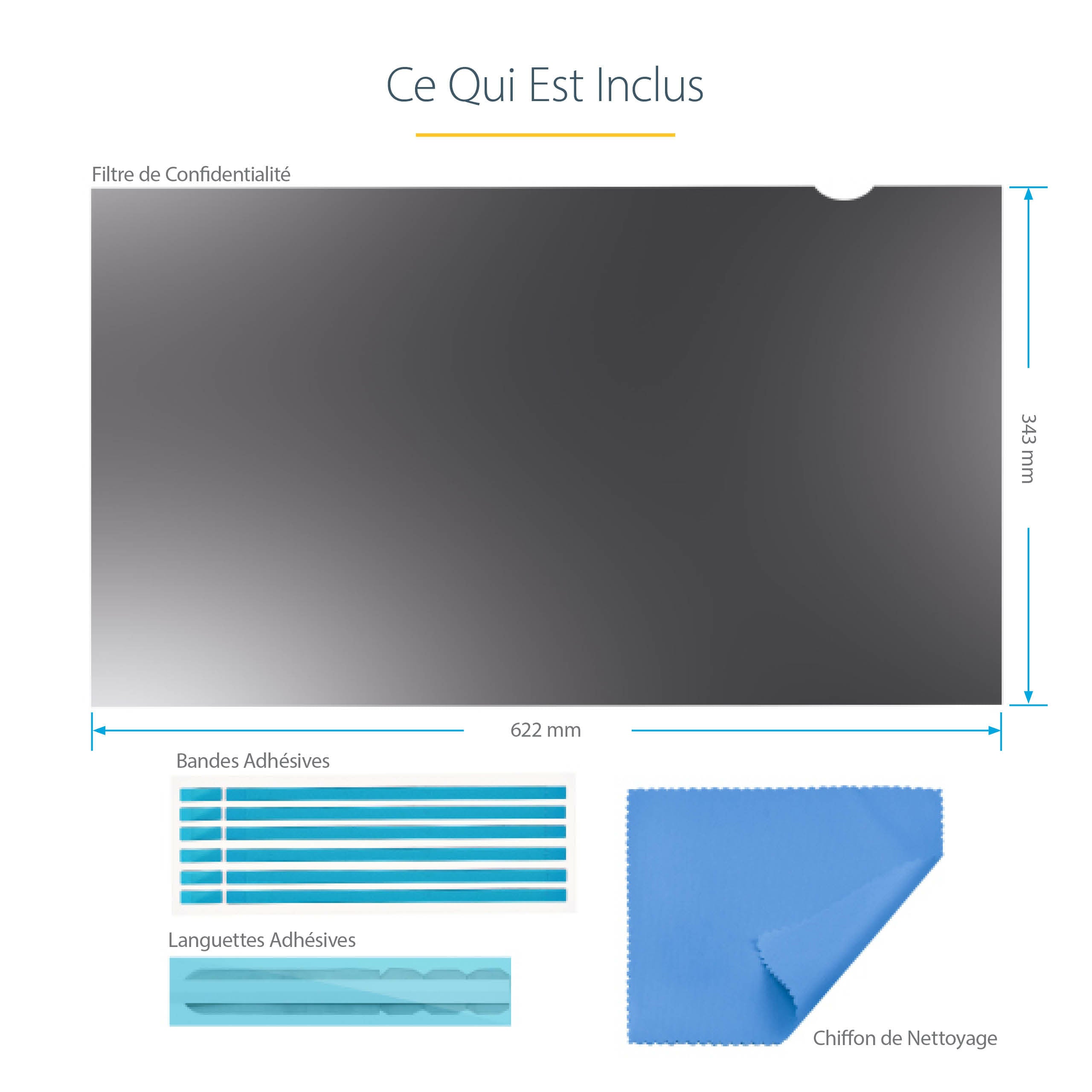 28" Computer Monitor Privacy Filter