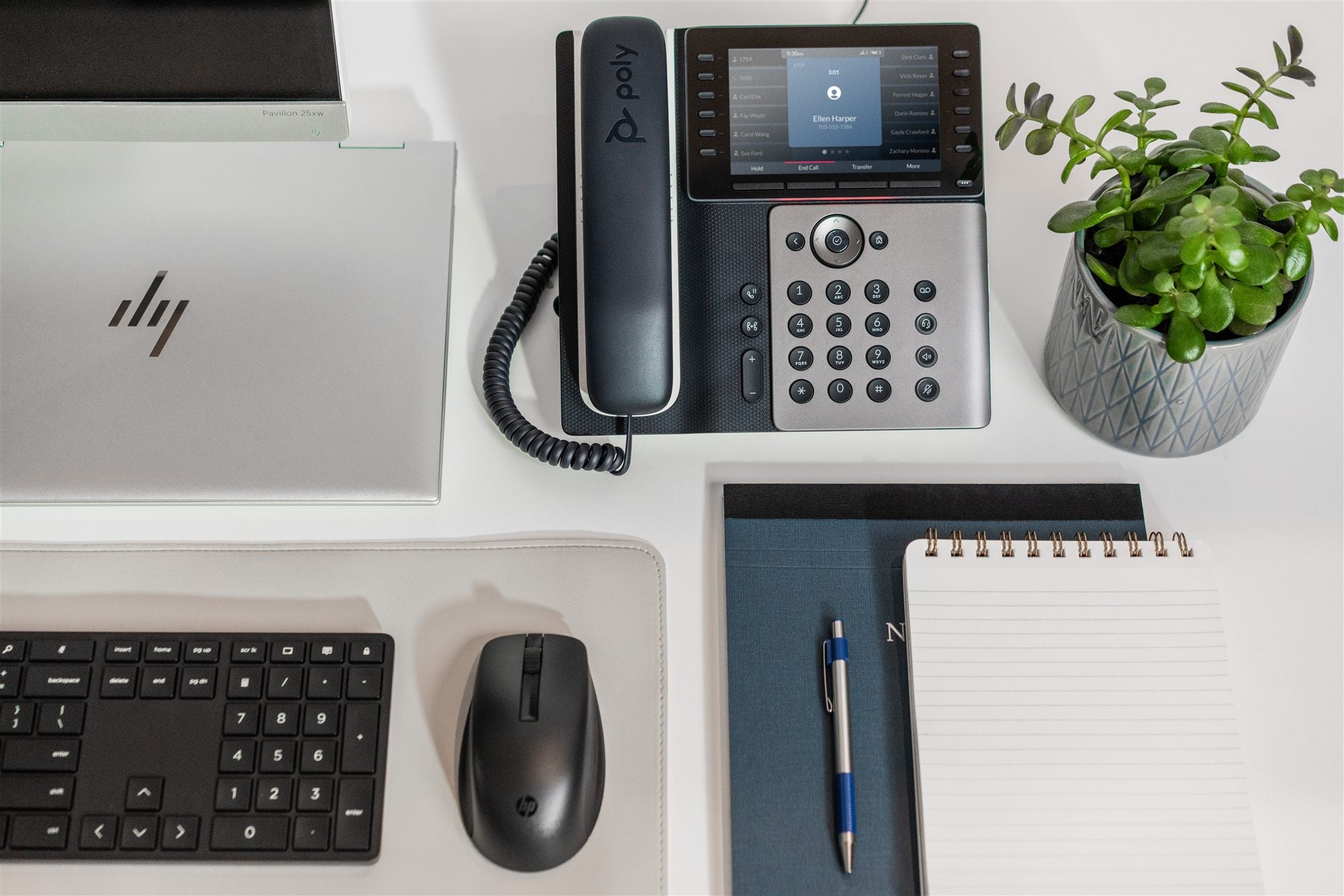 POLY EDGE E500 téléphone IP PoE USB-C-12 lignes SIP