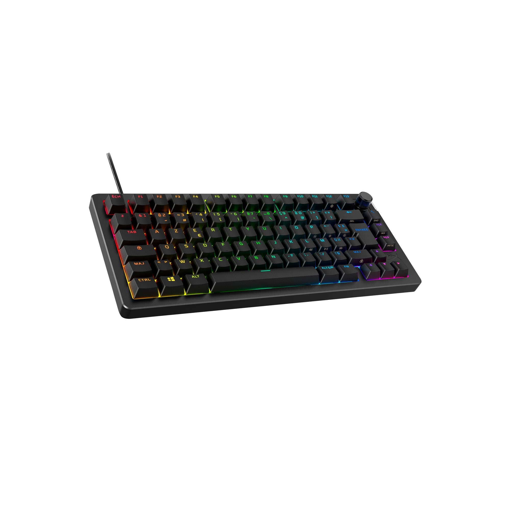 Clavier mécanique HyperX Alloy Rise 75 RGB - interrupteurs HX Red - QWERTY US INT