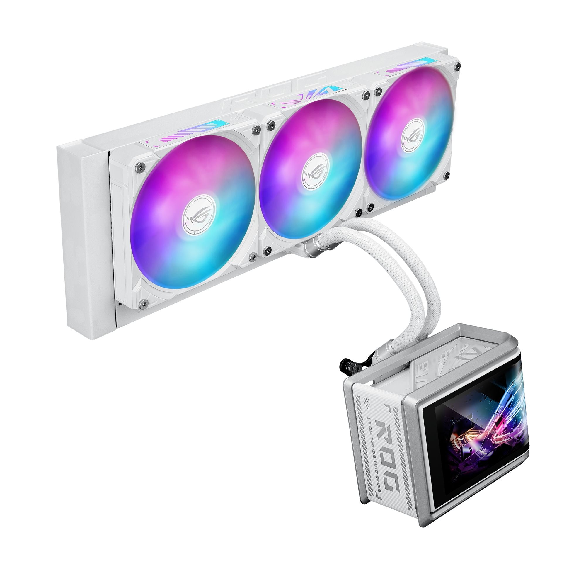 ASUS ROG RYUO IV SLC 360 ARGB CPU liquid cooler WHT