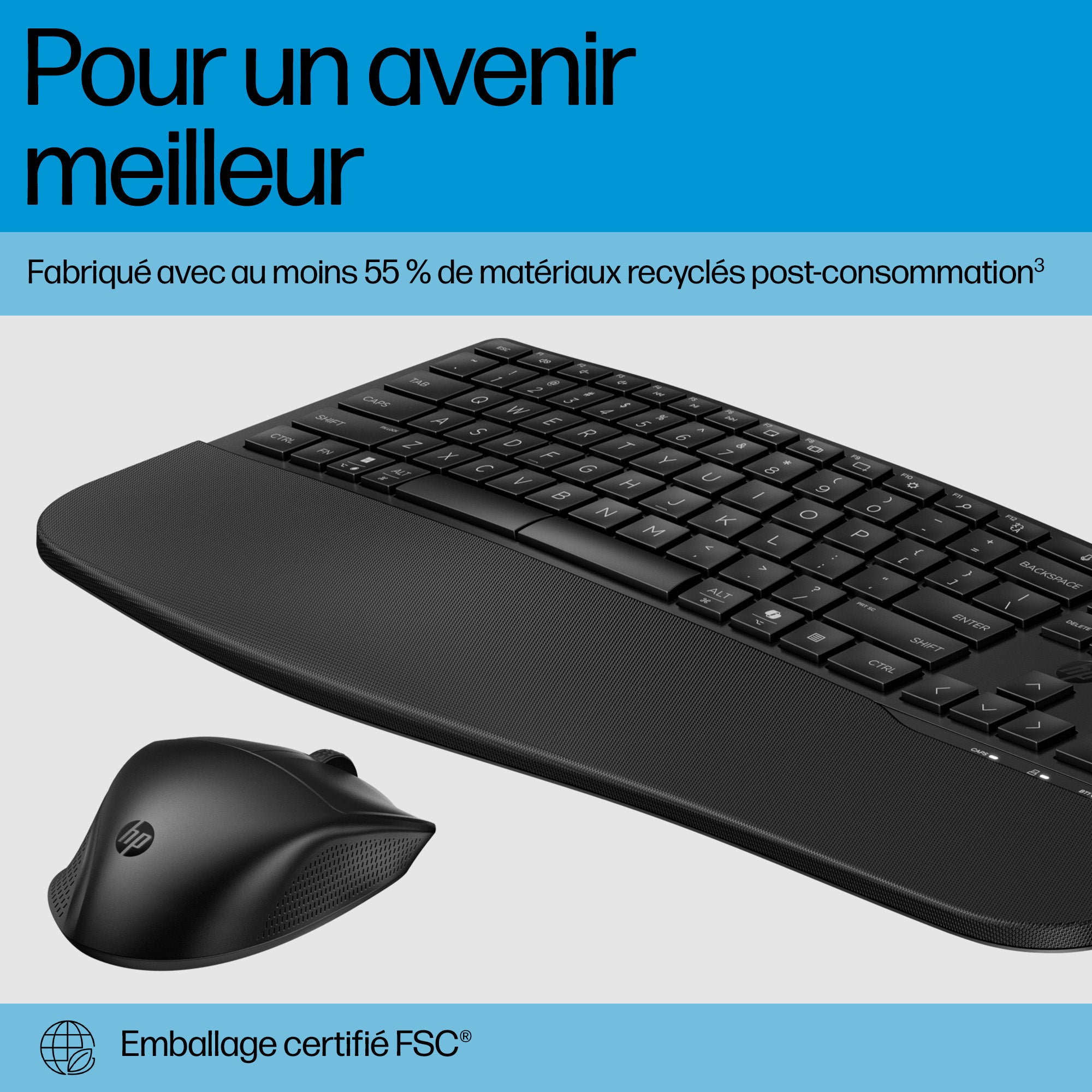 HP 685 Comfort Dual-Mode Keyboard and Mouse Combo (FR)