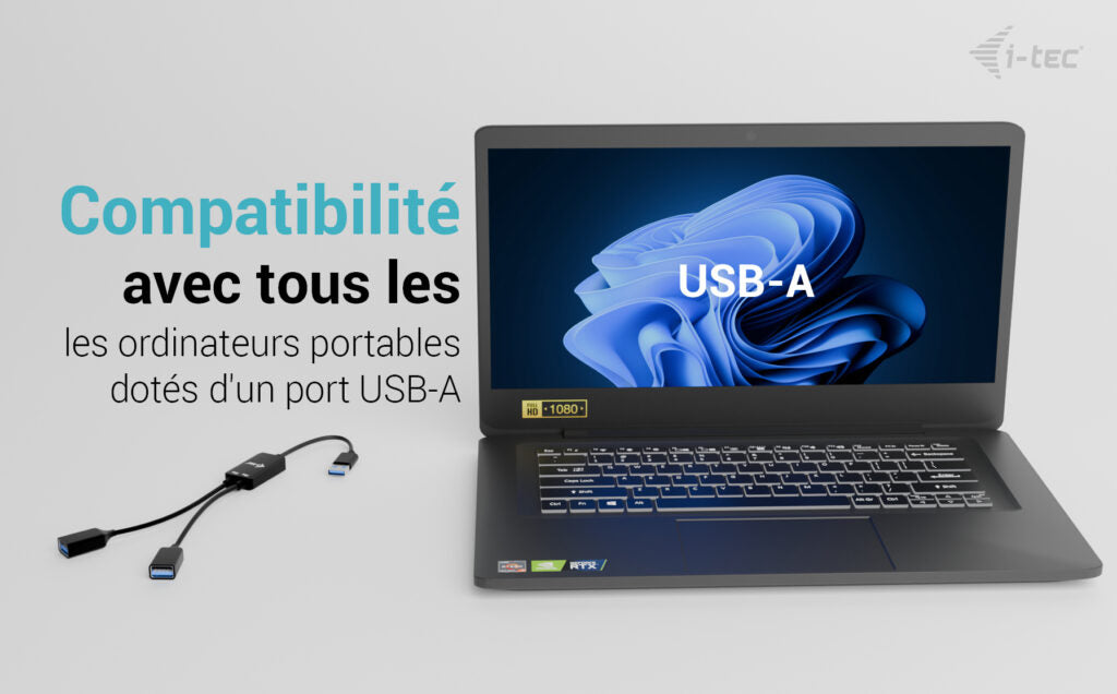 I-TEC USB-A Cable HUB 2 port 2x USB-A 3.2 Gen 1
