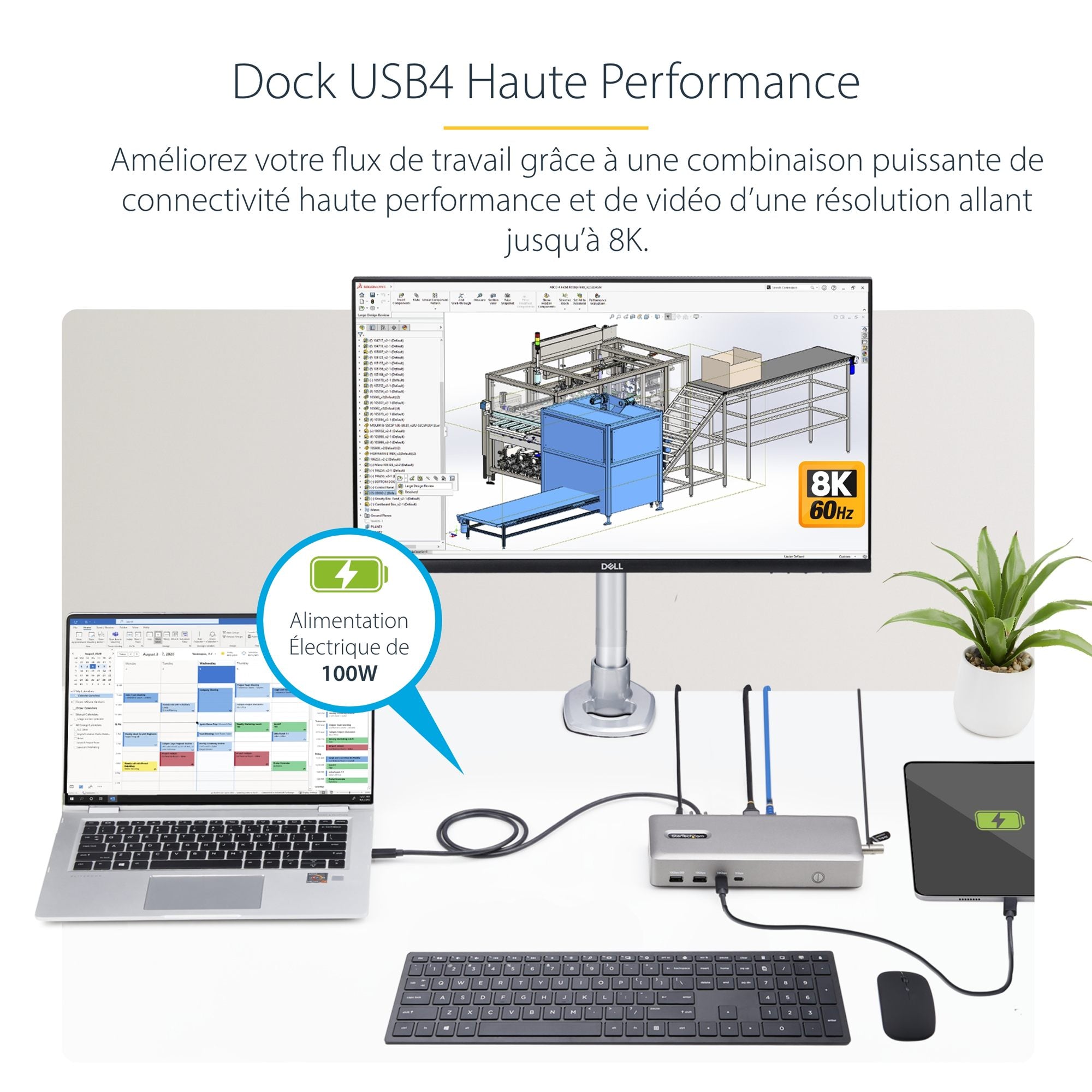 USB4 Docking Station Dual 4K 60Hz HDMI