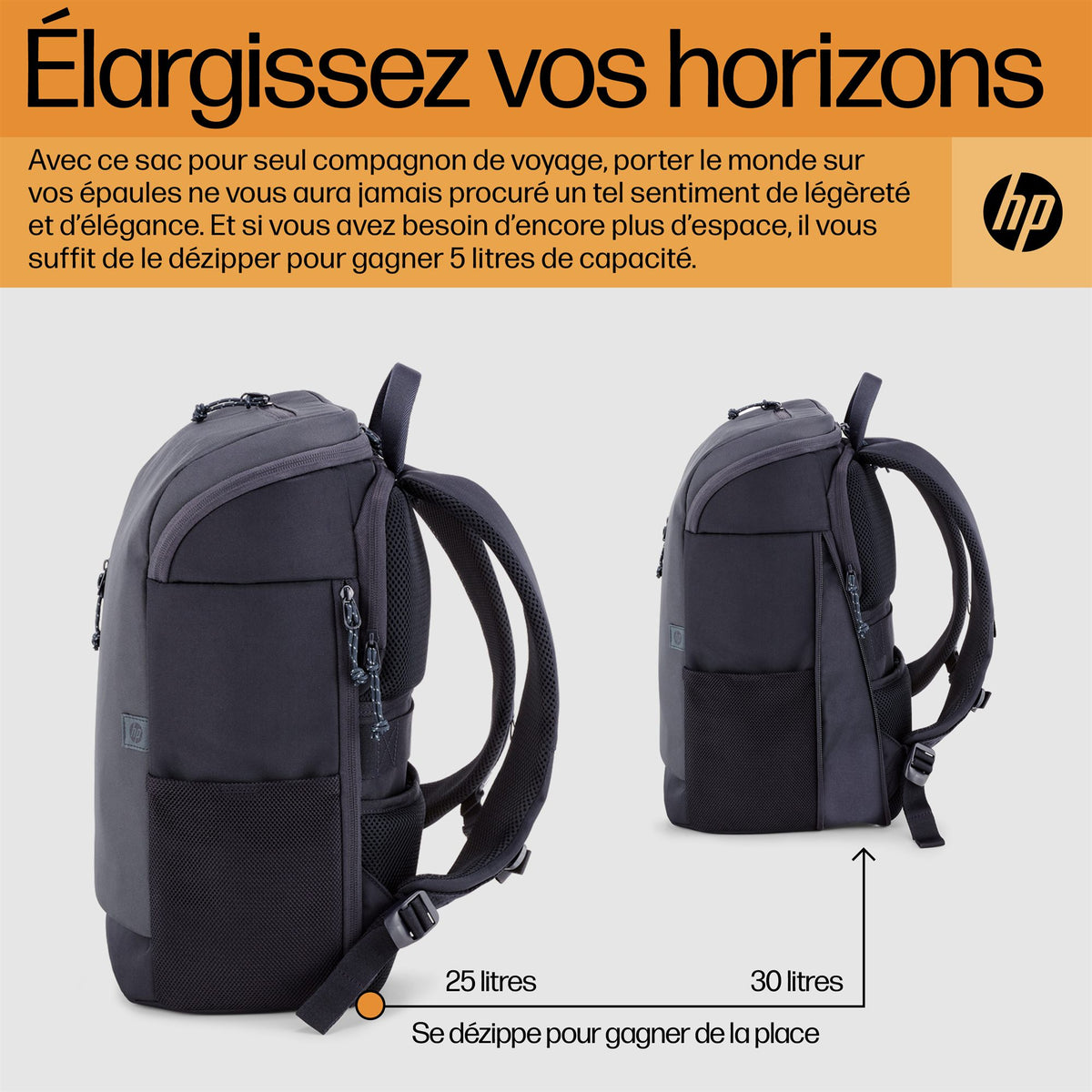 HP Travel 25 Liter 15.6p Iron Grey Laptop Backpack