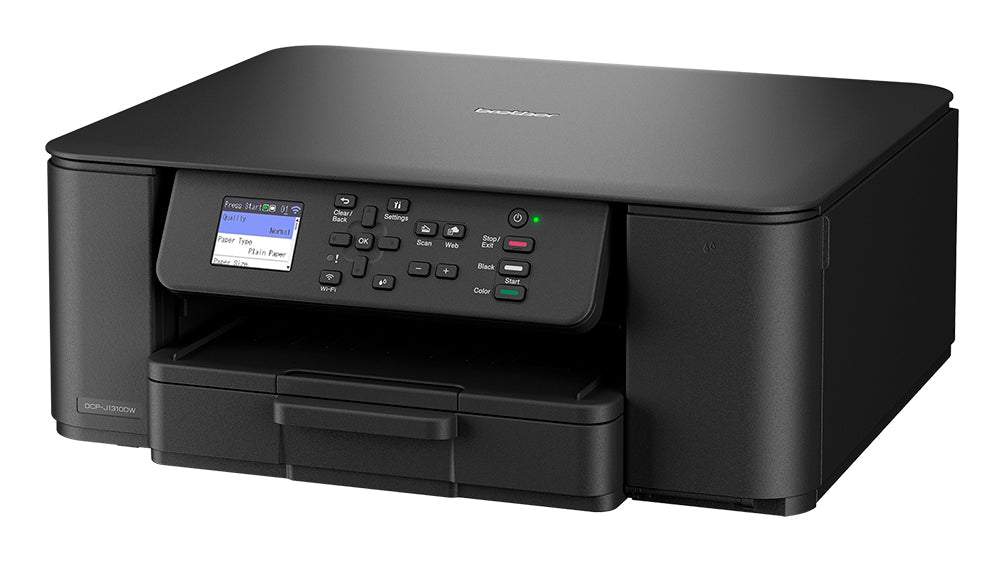 BROTHER DCP-J1310DW Compact 3-in-1 wireless inkjet printer with duplex print 16ppm