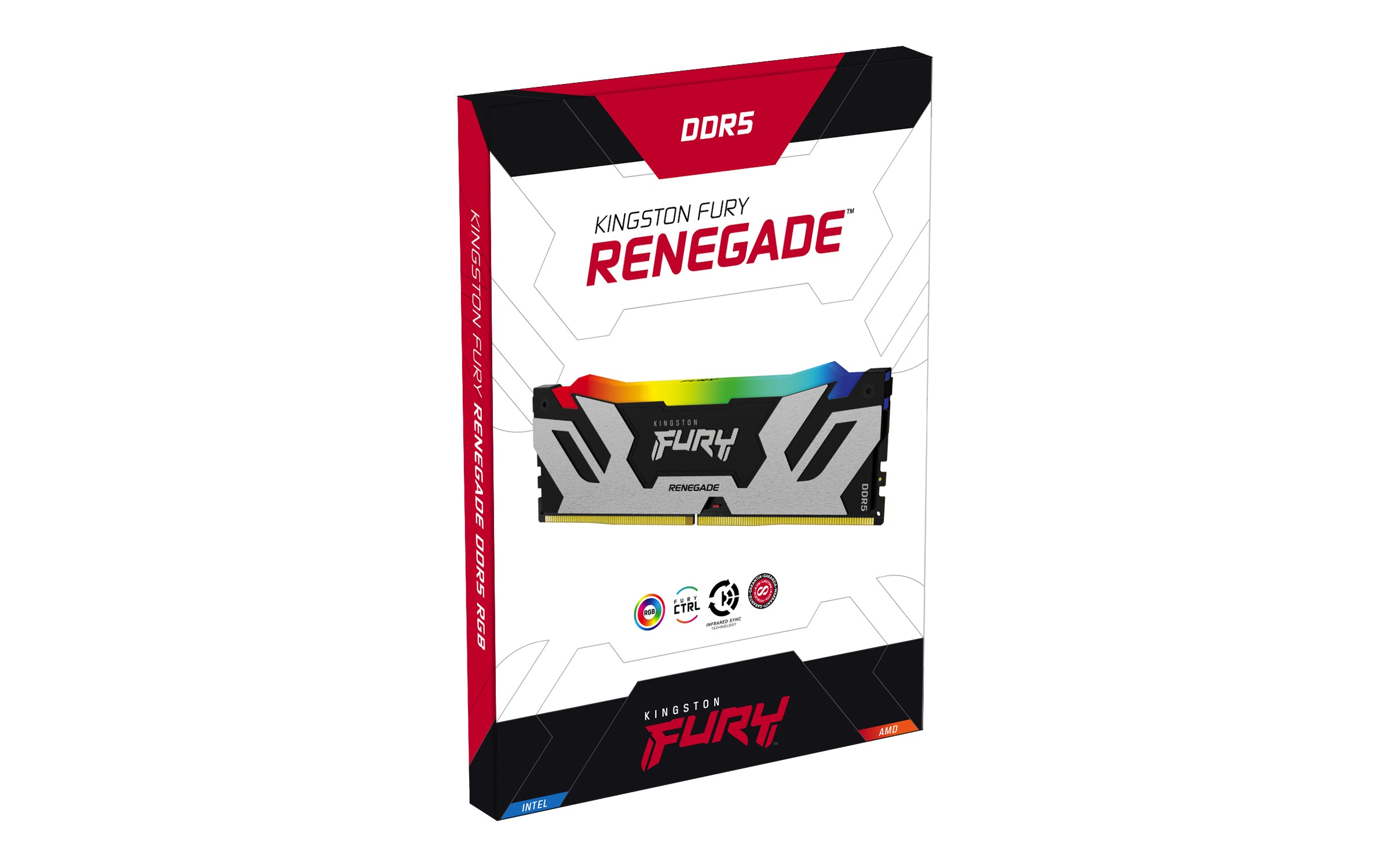 KINGSTON 48Go 6400MT/s DDR5 CL32 DIMM FURY Renegade RGB XMP