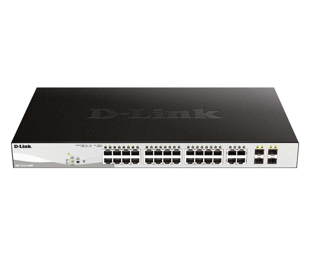D-Link DGS-1210-28P commutateur réseau Géré L2 Connexion Ethernet, supportant l'alimentation via ce port (PoE) 1U