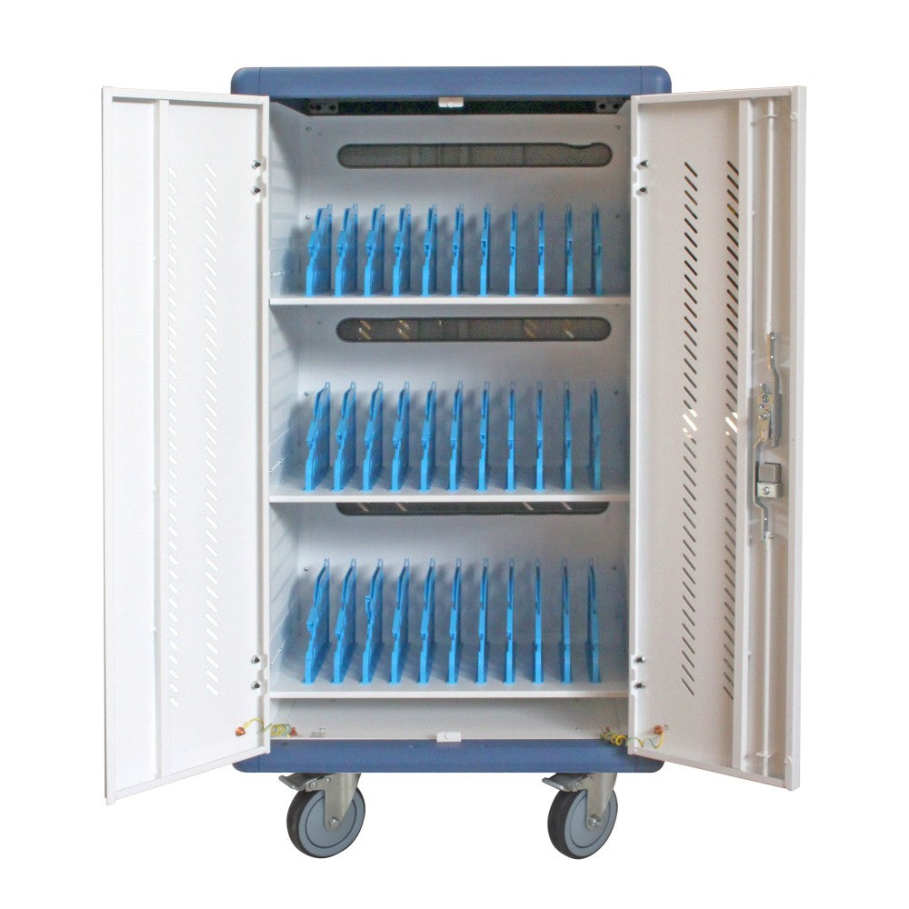Techly I-CABINET-30DTY Armoire de chargement pour 30 ordinateurs portables tablettes 30 prises AC 230V