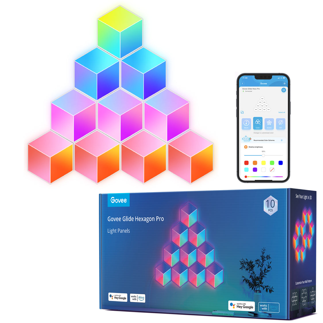 Govee H6066 Glide Hexa Pro | Panneaux LED | RGBIC