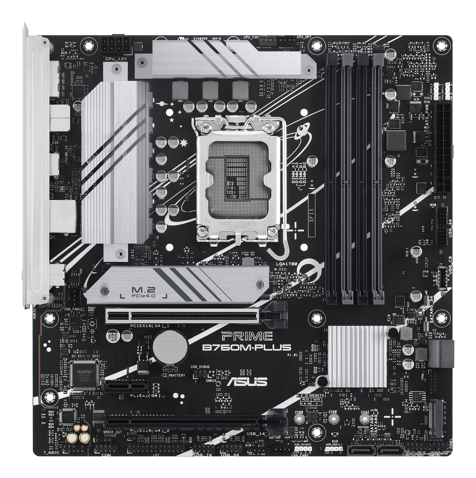 ASUS PRIME B760M-PLUS LGA 1700 4xDDR5 microATX 4xSATA MB 1xHDMI 1xDP 2xM.2