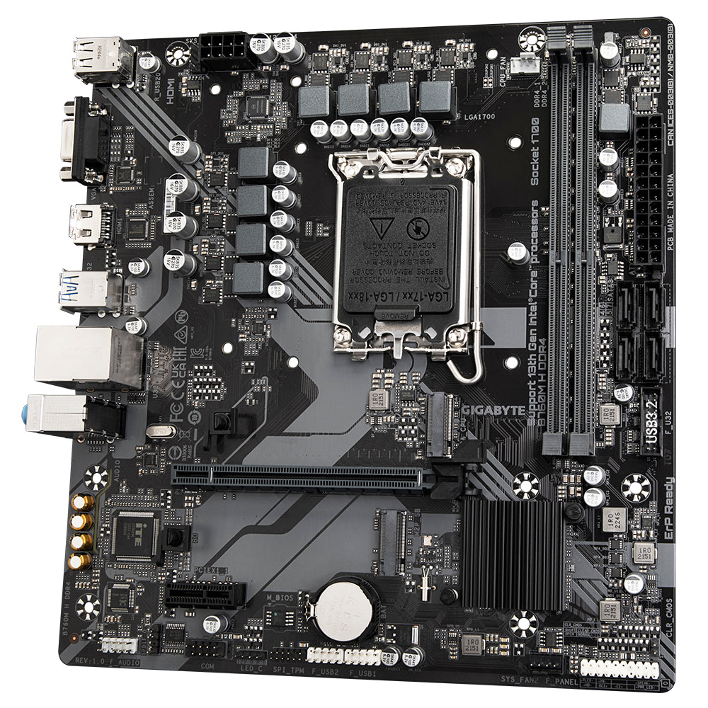 GIGABYTE B760M H DDR4 carte mere Intel B760 Express LGA 1700 micro ATX
