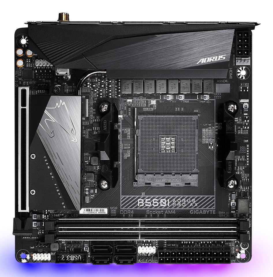 GIGABYTE B550I AORUS PRO AX carte mere AMD B550 Emplacement AM4 mini ITX