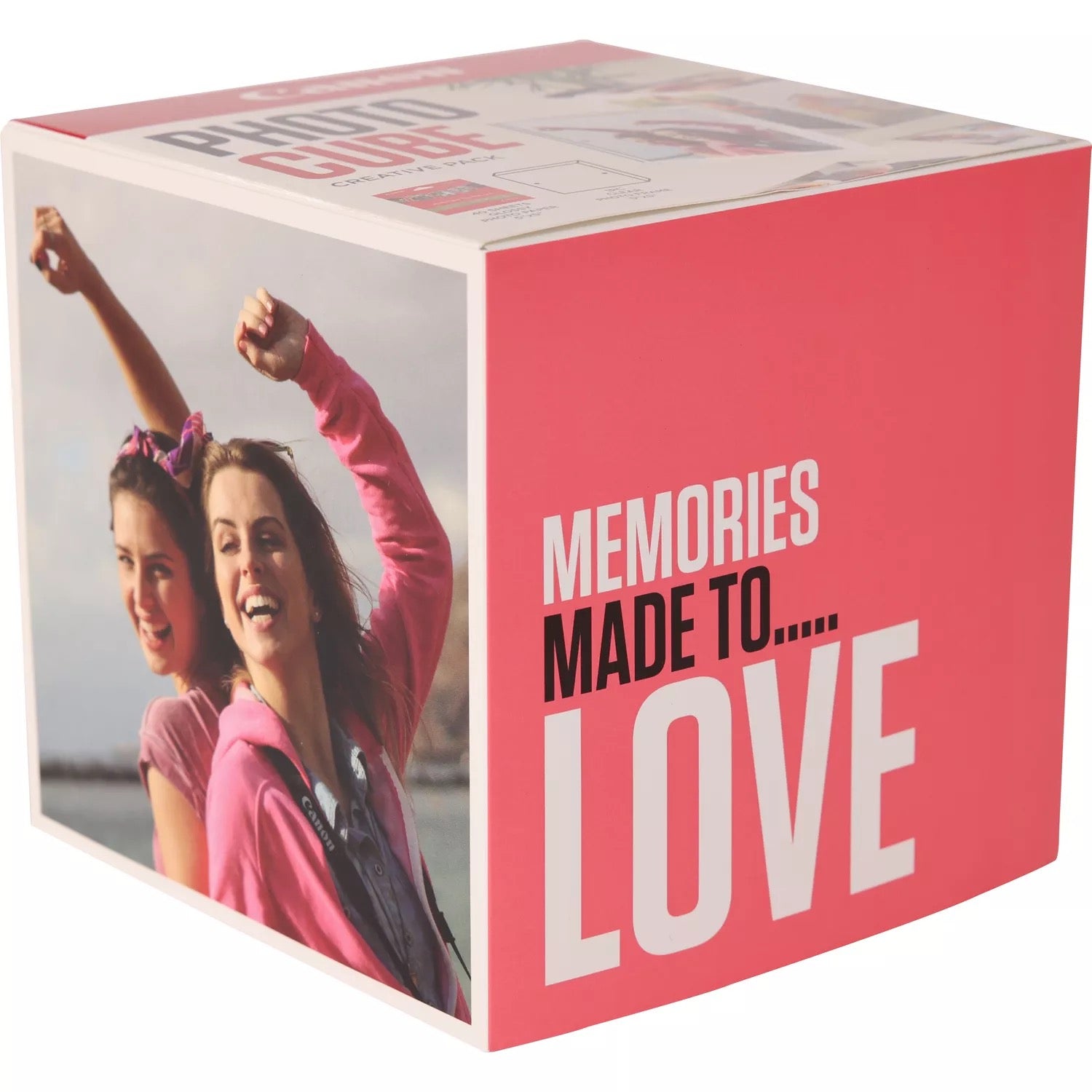 CANON pp-201 Ink Cartridge 5x5 Photo Cube Creative Pack White Pink