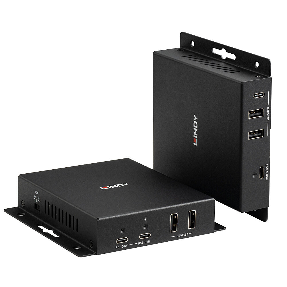 Lindy 39347 Cat.6A Type C 4K60 HDBaseT 3.0 Extender for video and data, 100m