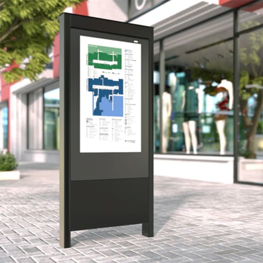 Chief Outdoor Portrait Kiosk for LG 9XE4, Black