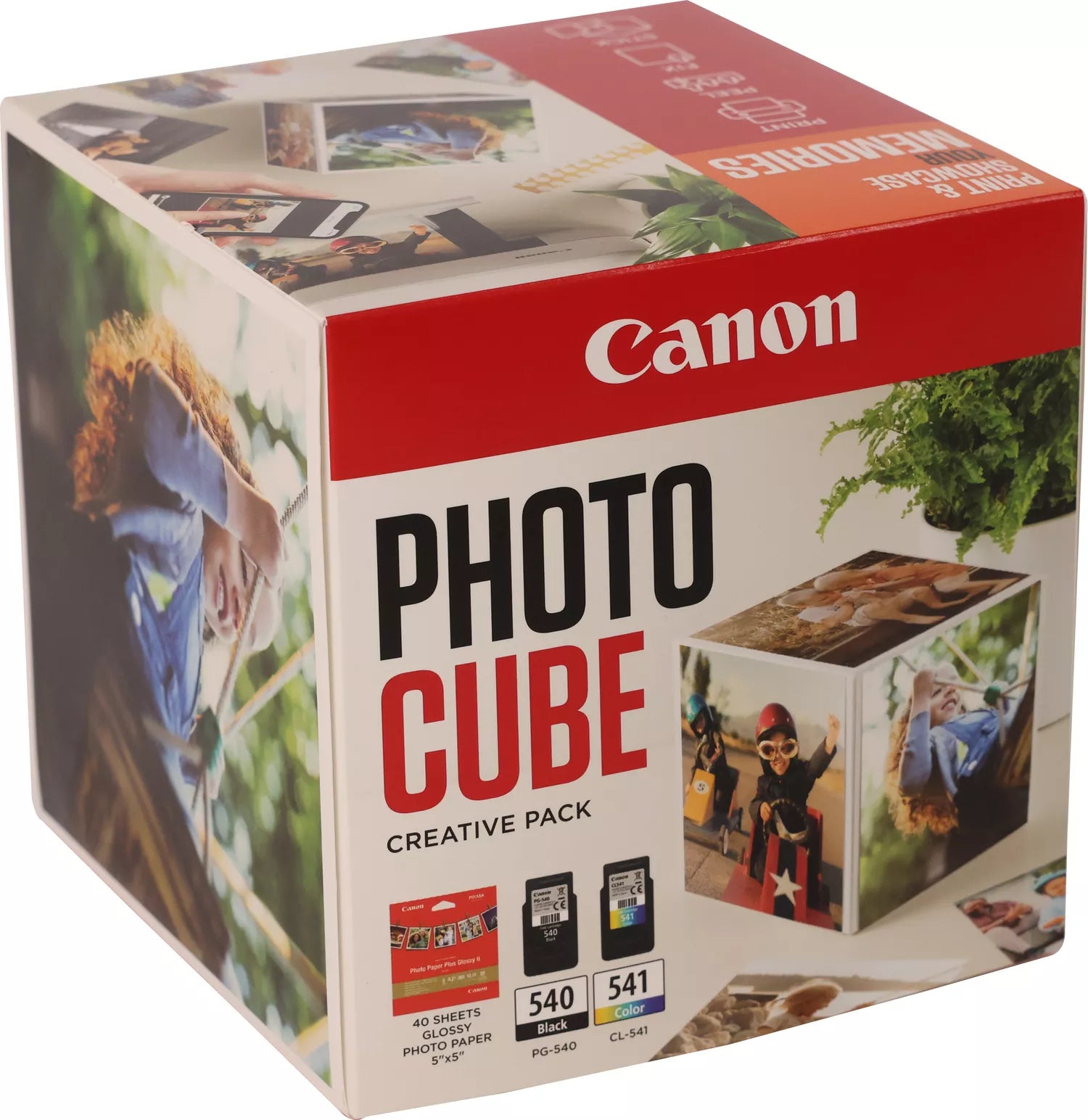 CANON PG-540/CL-541 Ink Cartridge Photo Cube Creative Pack White Orange