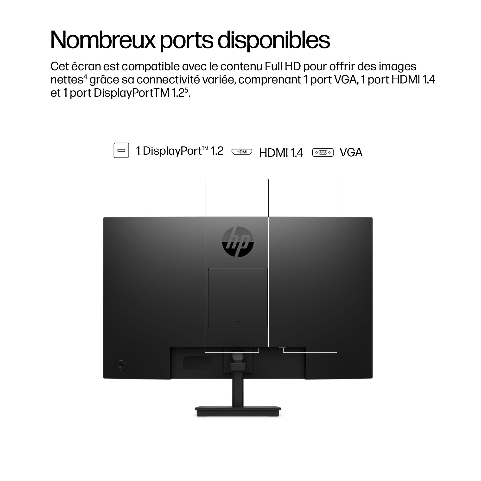 HP Series 3 Pro 27 inch FHD Monitor - 327pf écran plat de PC 68,6 cm (27") 1920 x 1080 pixels Full HD LCD Noir