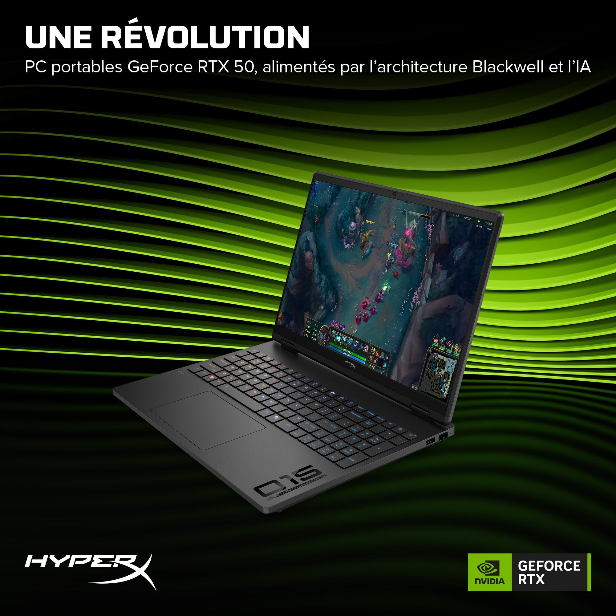 HP HyperX OMEN 15 inch Gaming Laptop PC 15-ga0004nf Intel® Core™ i7 i7-14650HX 38,9 cm (15.3") 2.5K 24 Go DDR5-SDRAM NVIDIA GeForce RTX 5060 Wi-Fi 6 (802.11ax) Windows 11 Home Noir