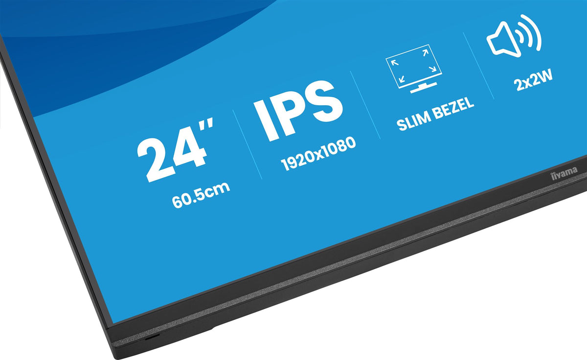 iiyama X2497HSU-B1 24" IPS LCD with 4-si