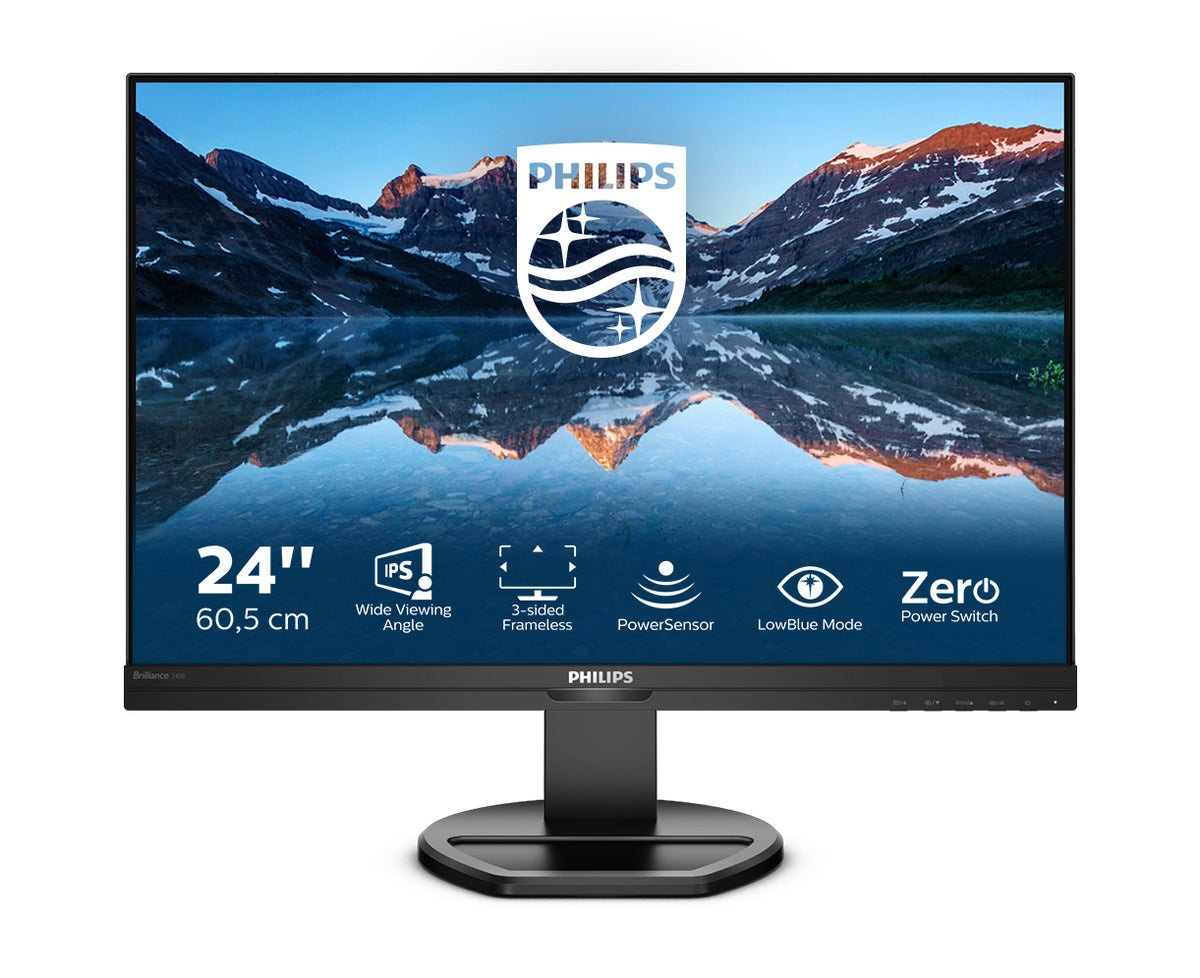 PHILIPS 240B9/00 24p IPS WLED WUXGA 1920x1200 16:10 1000:1 300cd/m2 4ms GtG DVI/HDMI/DP Low Blue Mode
