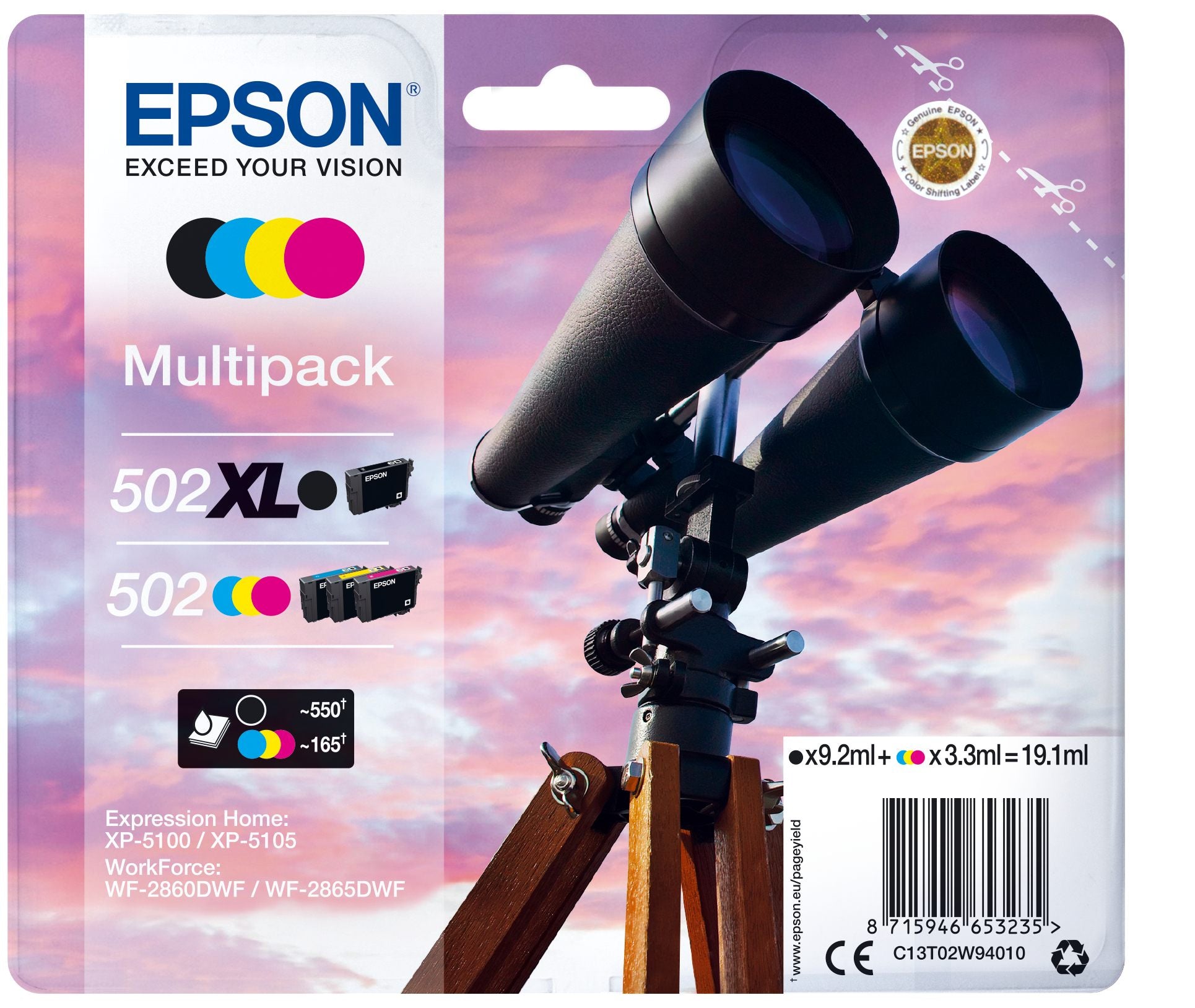 Ink/Mixed Multipack 4-colours 502 Ink