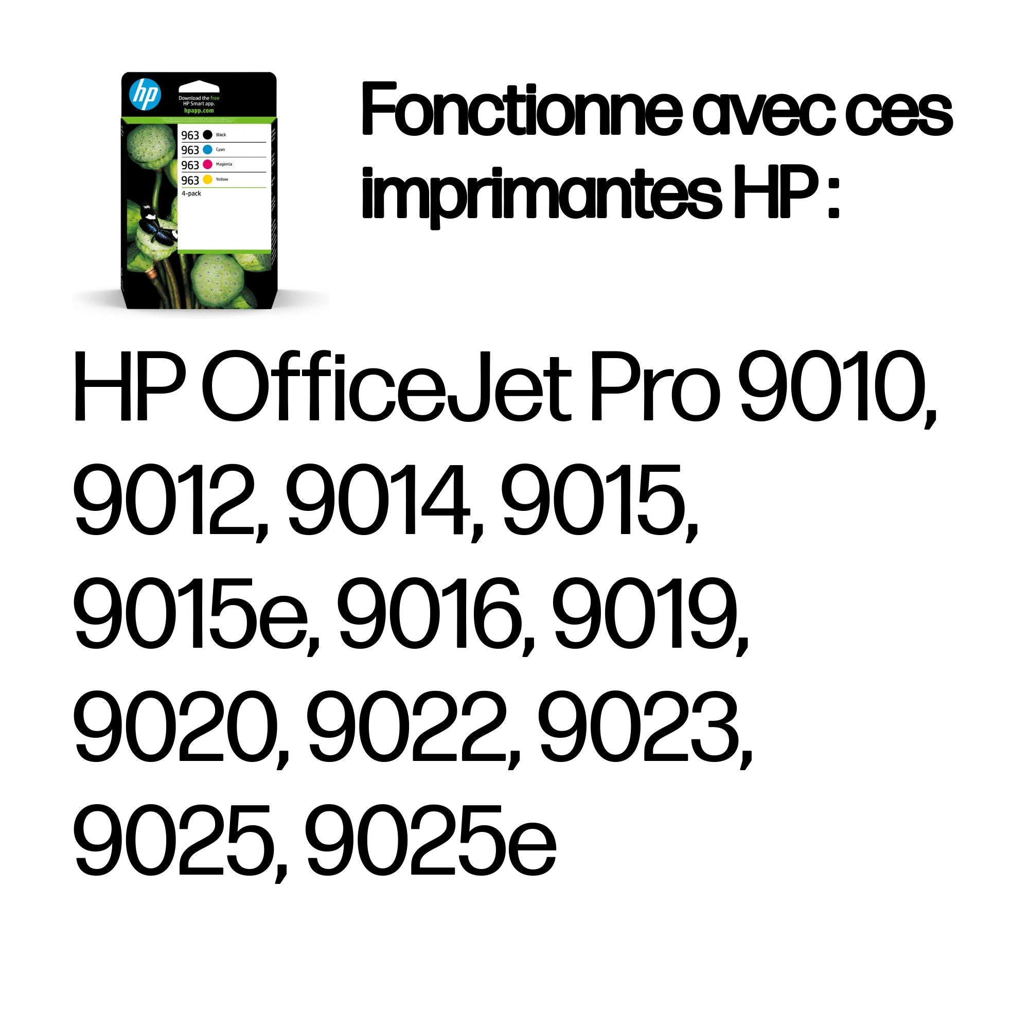 HP 963 CMYK Original Ink Cartridge 4-Pack