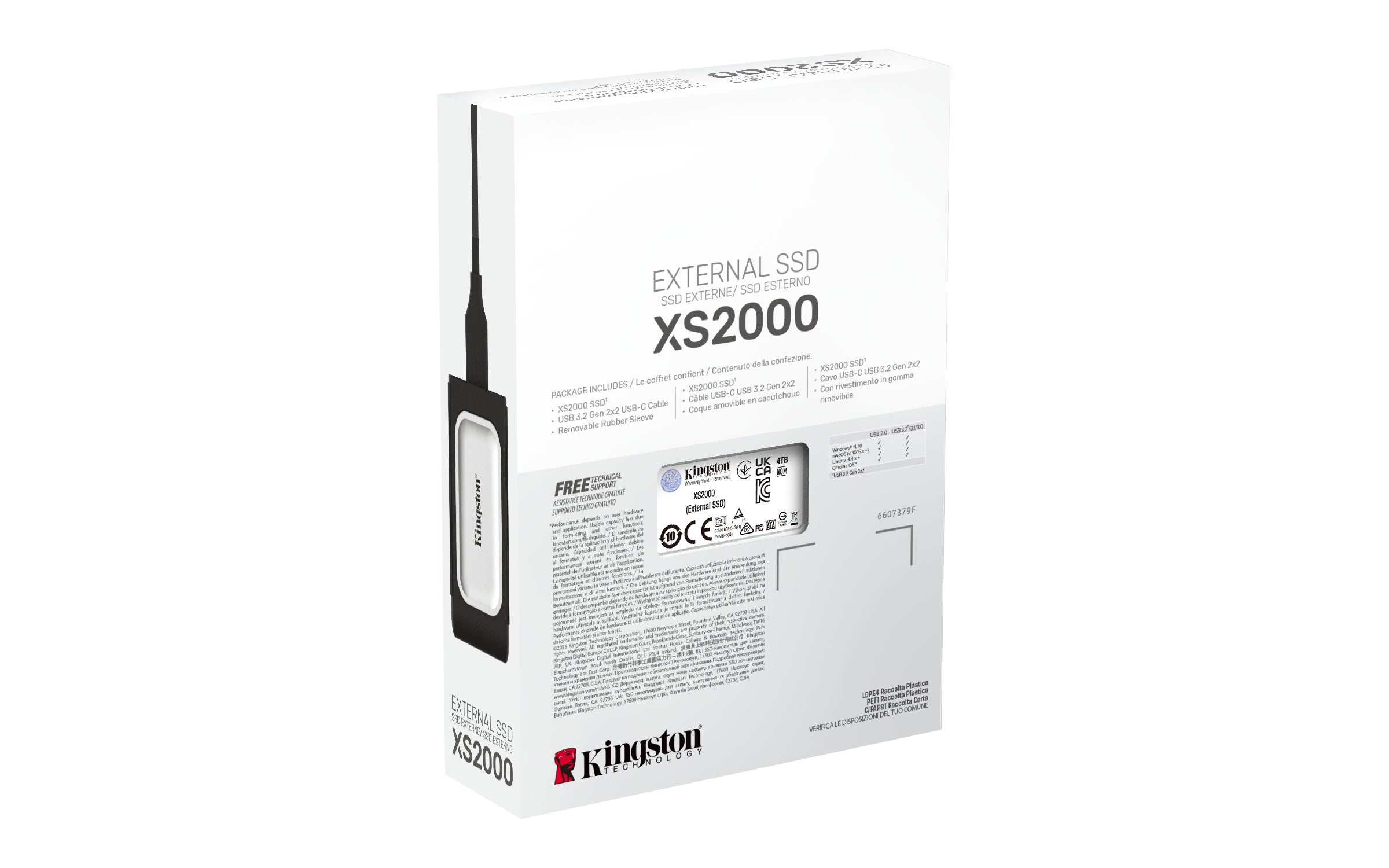 KINGSTON 4To PORTABLE SSD XS2000