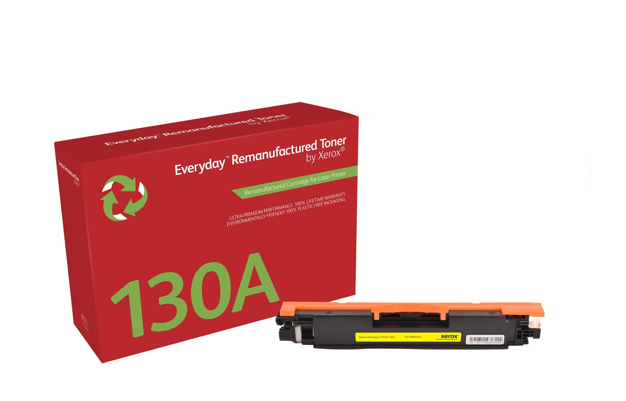 XEROX XRC Yellow Toner Cartridge equivalent to HP 130A for use in HP CLJ Pro M176 MFP M177 MFP