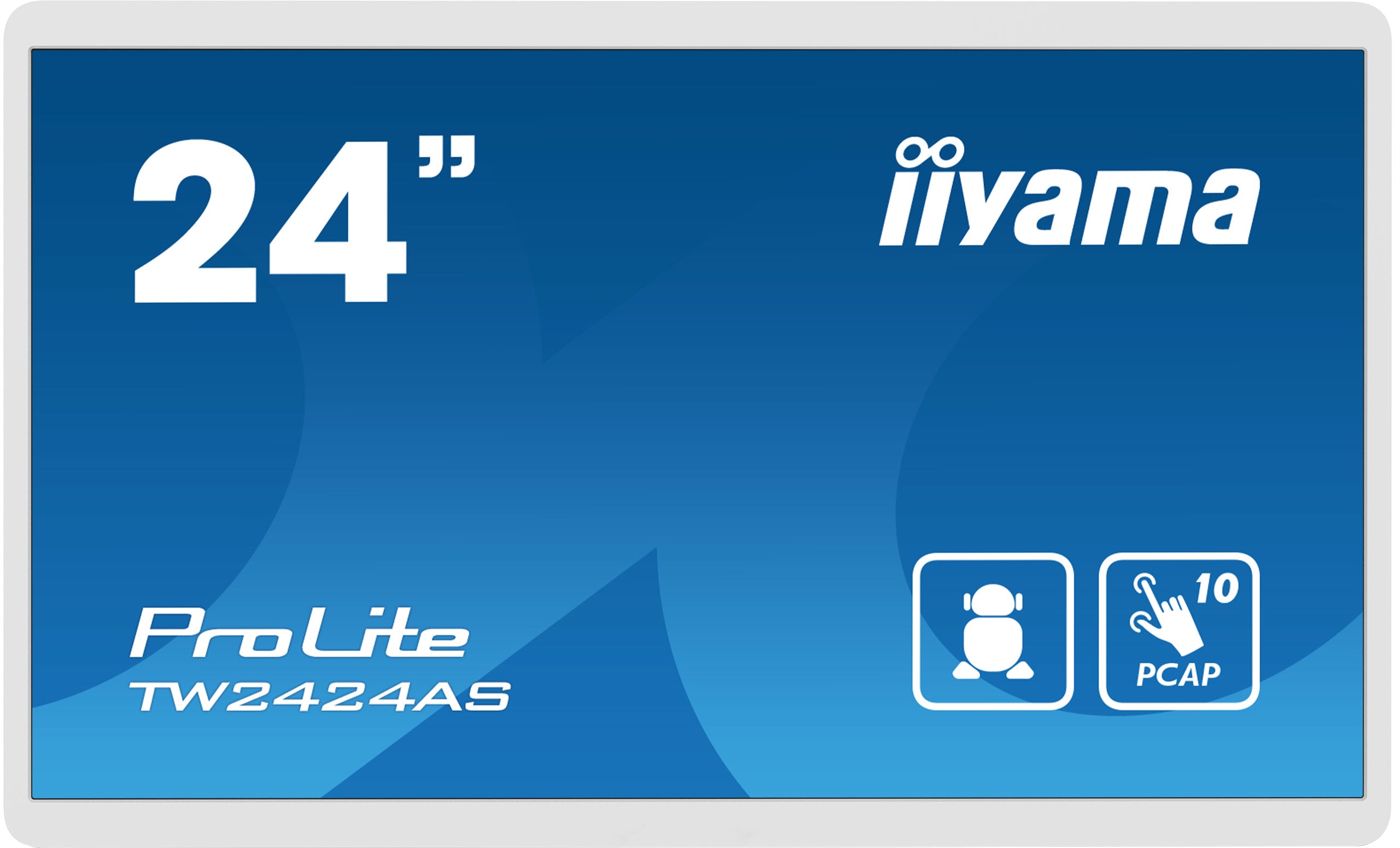 "iiyama TW2424AS-W1 Écran d'affichage dynamique Écran plat de signalisation numérique 60,5 cm (23.8"") Wifi 250 cd/m2 4K Ultra HD Noir Écran tactile Intégré dans "