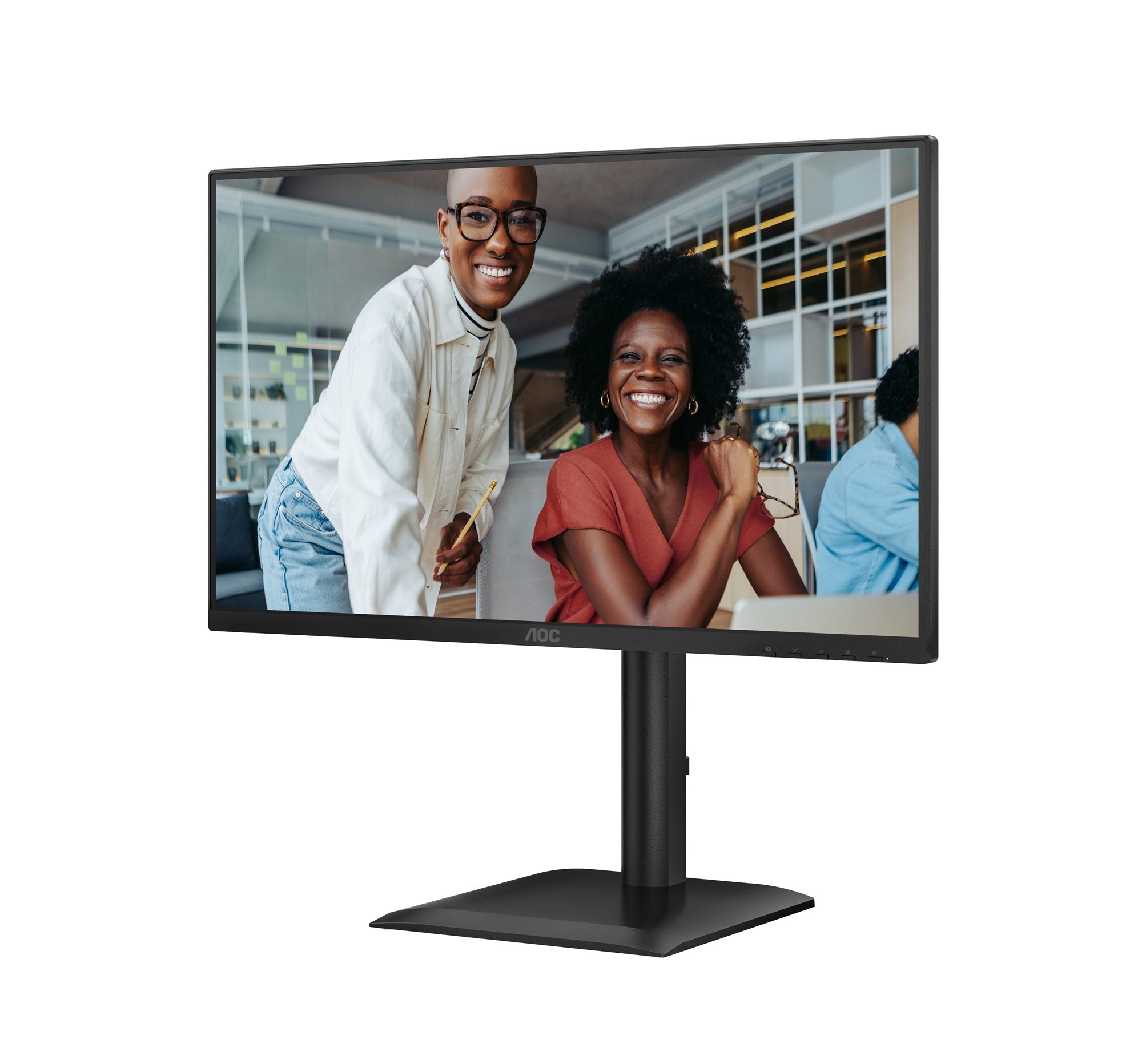 AOC 24E4CV - Écran LED - 24"-1920 x 1080 Full HD @ 120 Hz - IPS - 300 cd/m² - 1500:1 - 4 ms - HDMI, DP, USB-C - HP - GAR 5 ans