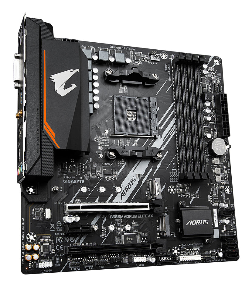 GIGABYTE B550M AORUS ELITE AX carte mere AMD B550 Emplacement AM4 micro ATX