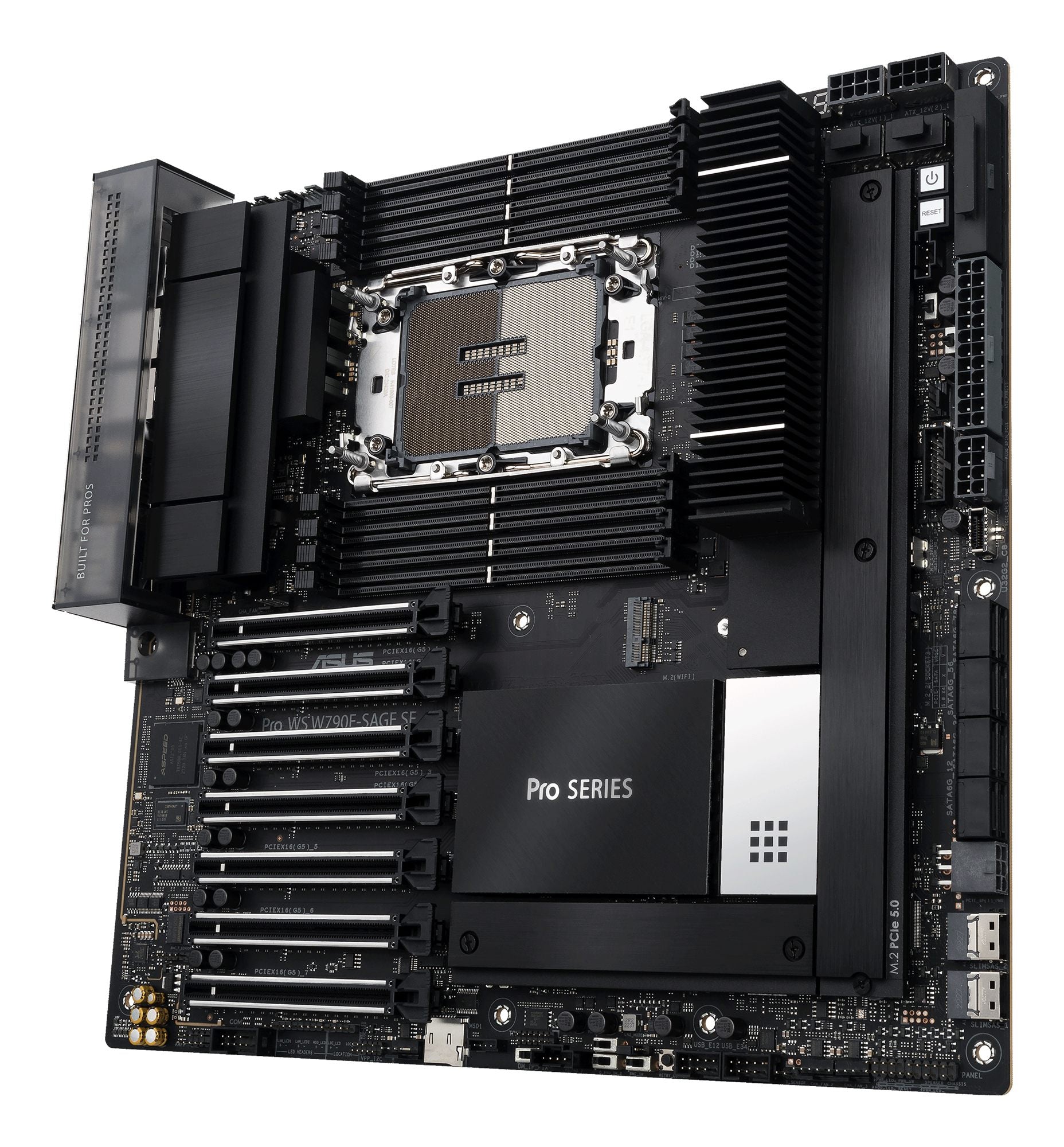 ASUS PRO WS W790E-SAGE SE LGA4677 ATX 8xDDR4 7xPCIe 4.0 x16 8xSATA 3xM.2