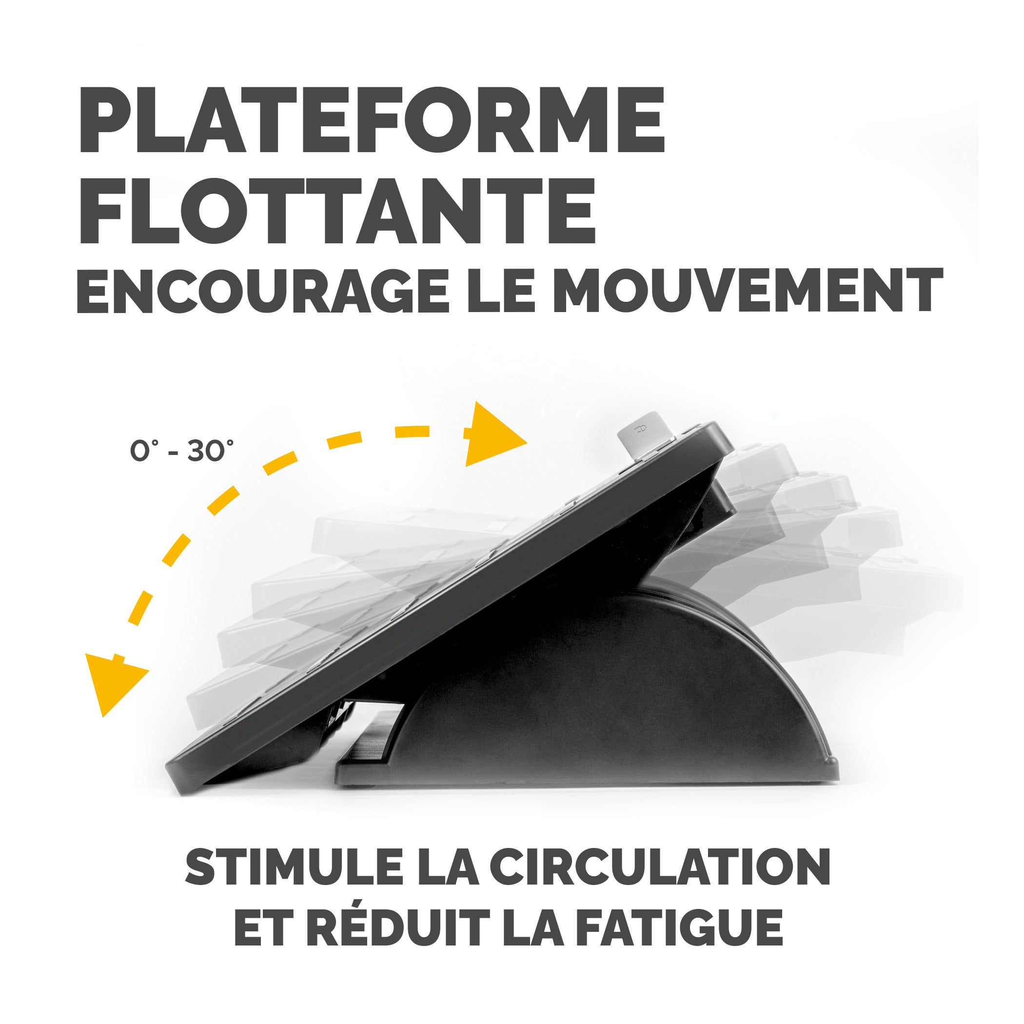 FELLOWES Repose-pieds réglable Office Suites™ Microban® Antibactérien