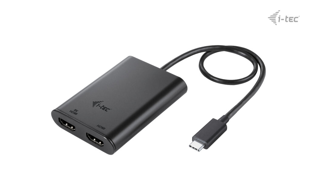 I-TEC USB-C Dual 4K/60Hz single 8K/30Hz HDMI Video Adapter 2x HDMI Port