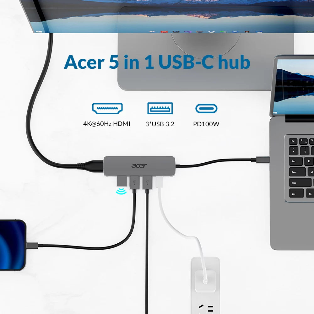 Acer 5in1 Type C dongle