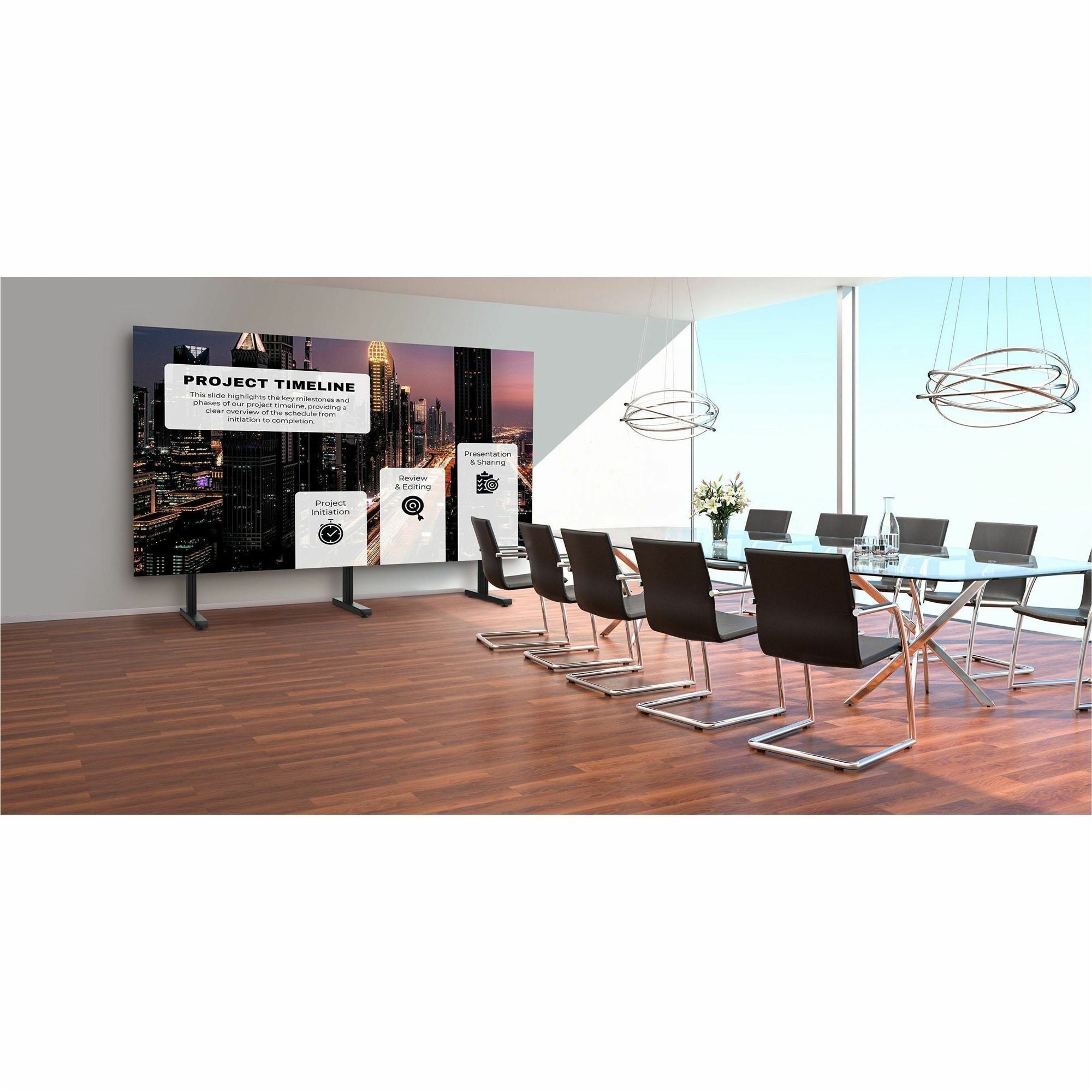 Peerless 3x3 Universal Free Standing for latching dvLED displays up to 960mm wide