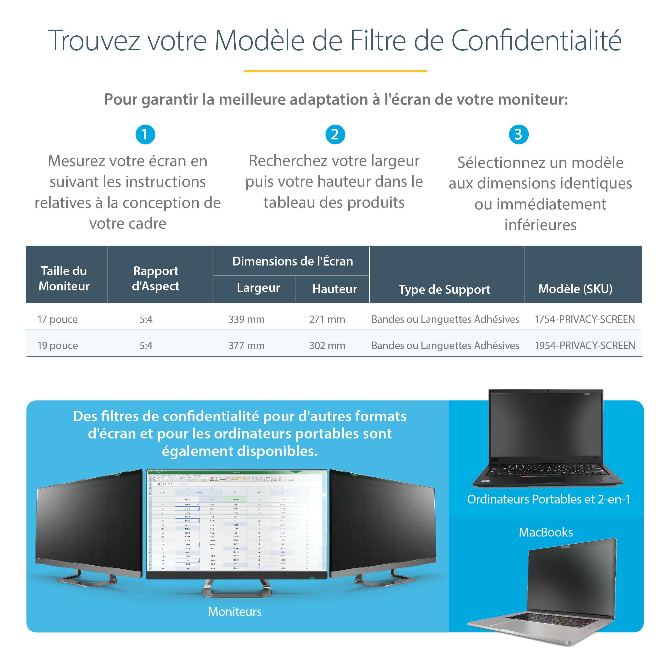 19" Computer Monitor Privacy Filter