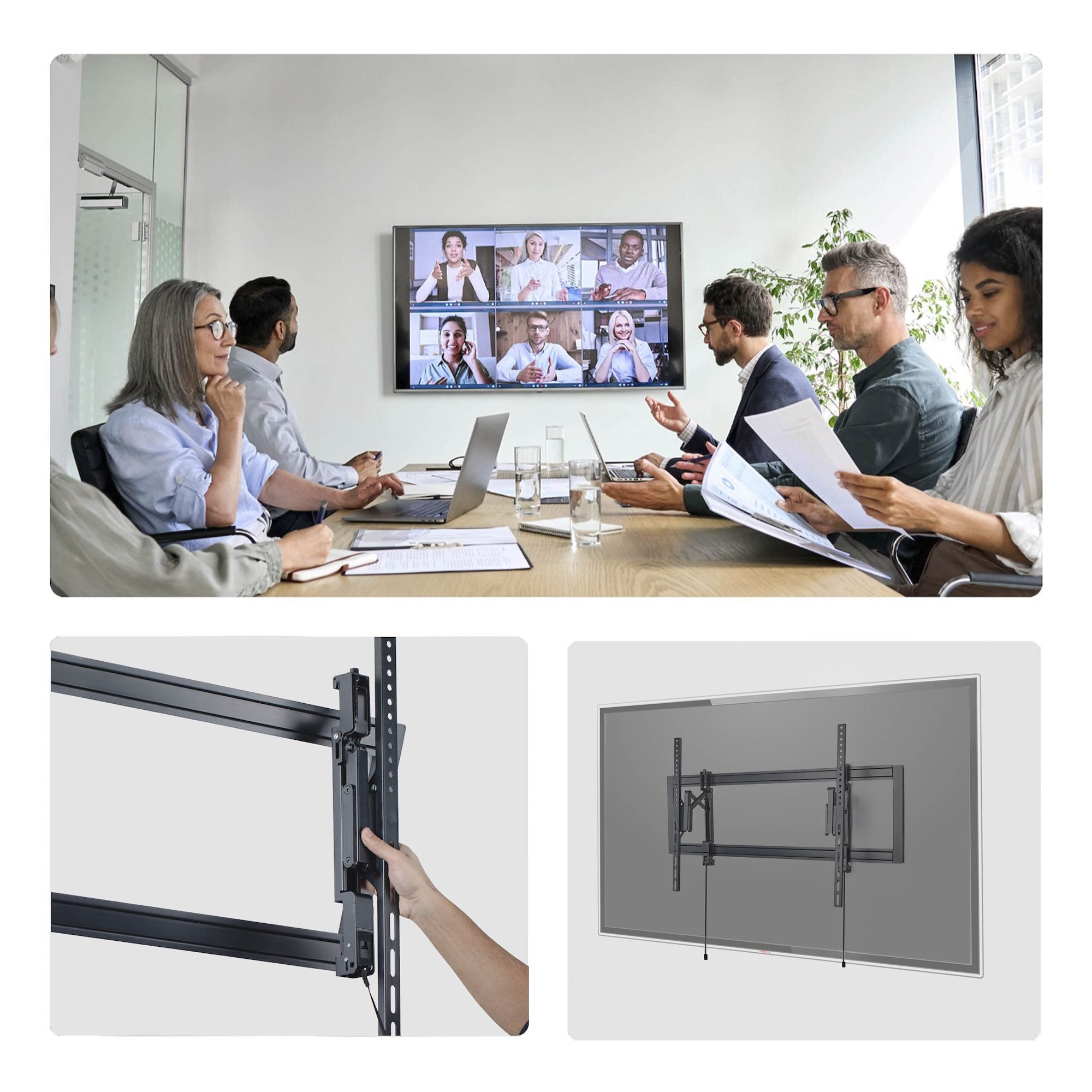 UL Listed TV Wall Mount for up to 105"