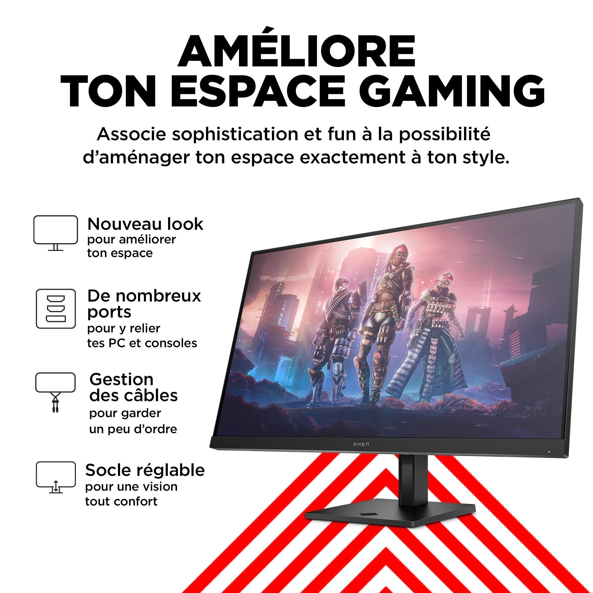 "OMEN by HP 31.5 inch QHD 165Hz Gaming Monitor - OMEN 32q écran plat de PC 80 cm (31.5"") 2560 x 1440 pixels Quad HD LCD Noir"