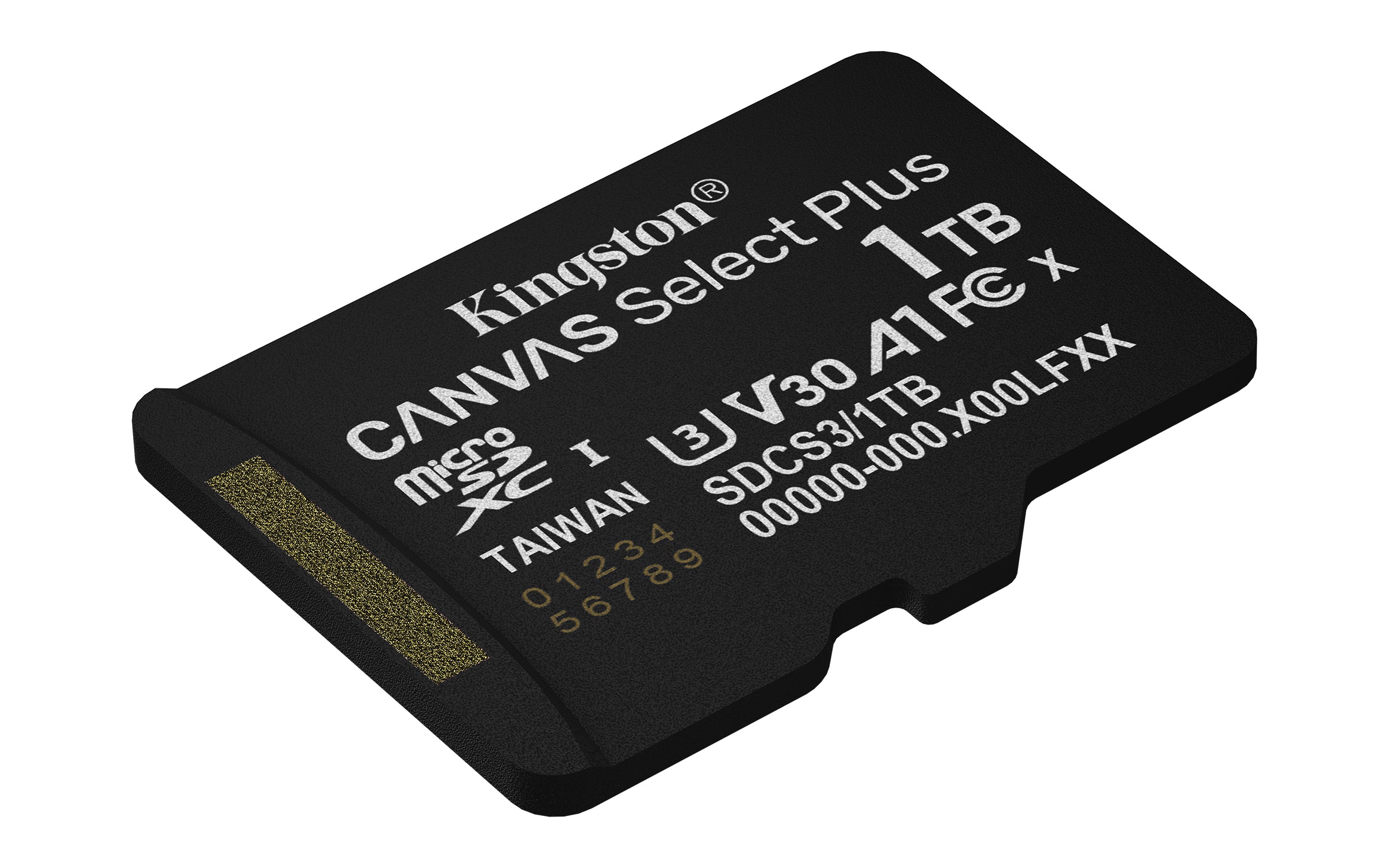 KINGSTON Canvas Select Plus Carte mémoire microSDXC 1To Gen3 150MB/s A1 Adaptateur SD Inclus