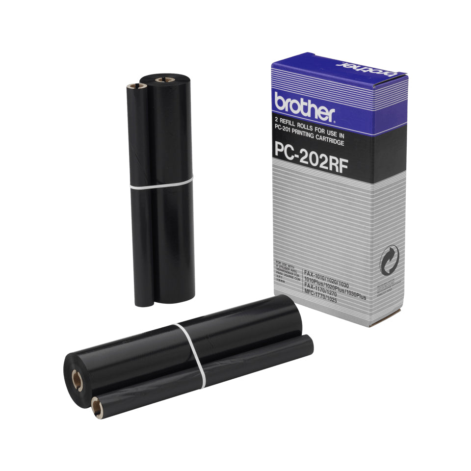 BROTHER PC-202RF rouleau de transfert noir 420 pages refill pack de 2