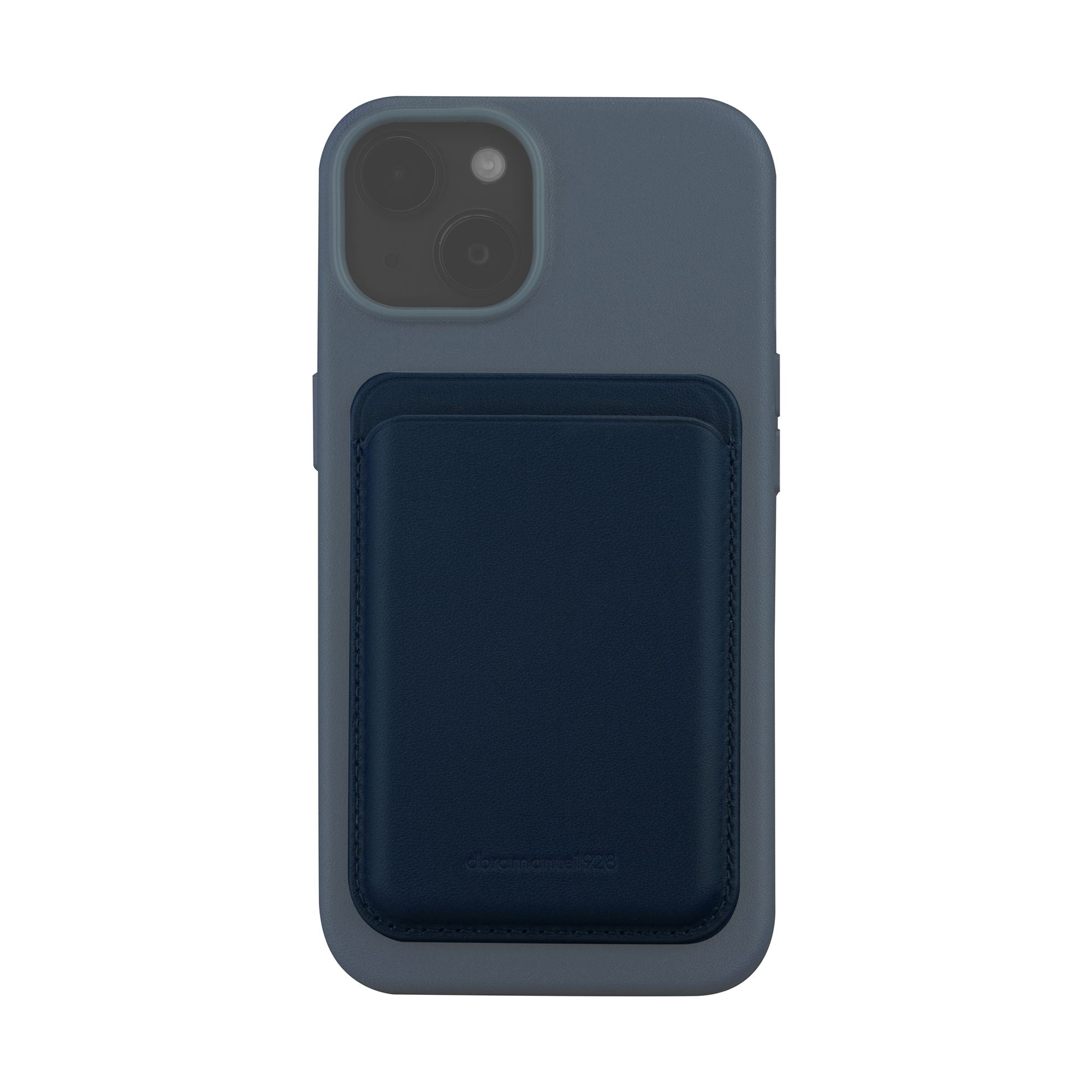Leather wallet with MagSafe Blue