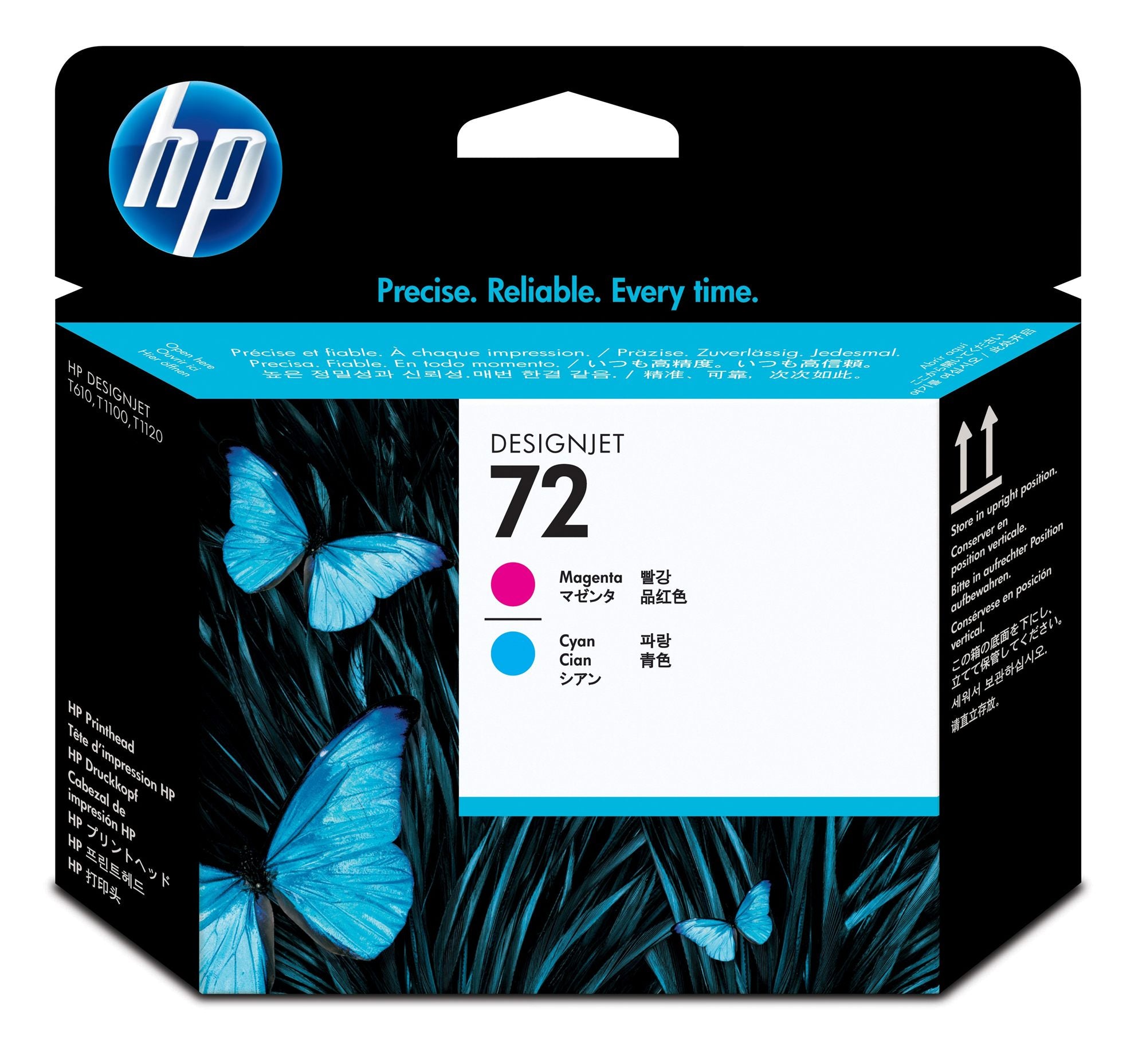 HP 72 original printhead C9383A magenta and cyan standard capacity 1-pack