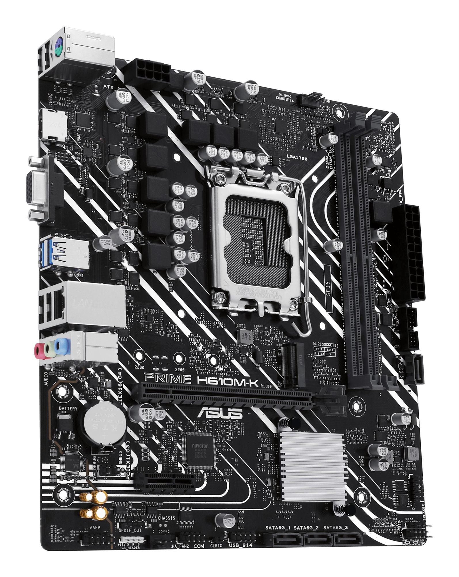 ASUS PRIME H610M-K LGA 1700 2DDR5 microATX 4xSATA MB 1xHDMI 2.1 1xD-Sub 1xM.2