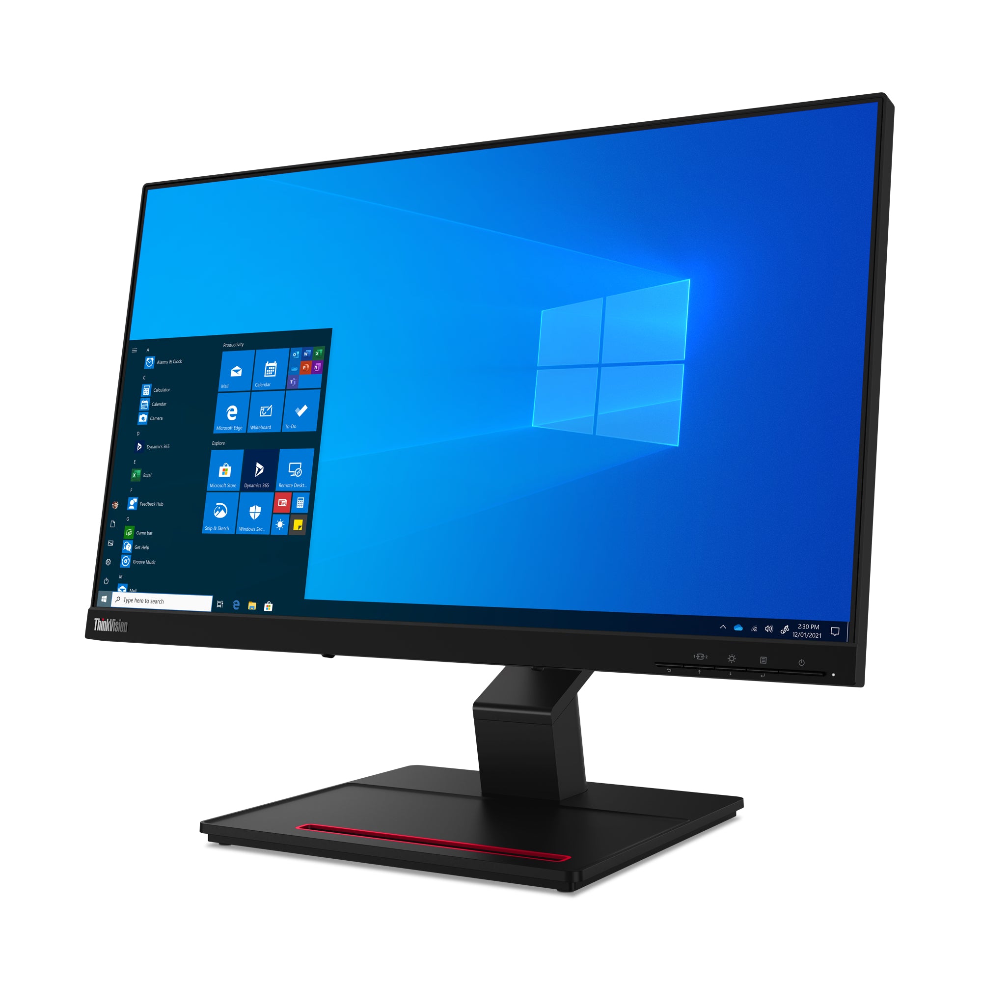 LENOVO ThinkVision T24t-20 - 24p - écran tactile - Full HD 60 Hz - IPS - 4 ms - HDMI DisplayPort USB-C - avec Battery Charging 1.2
