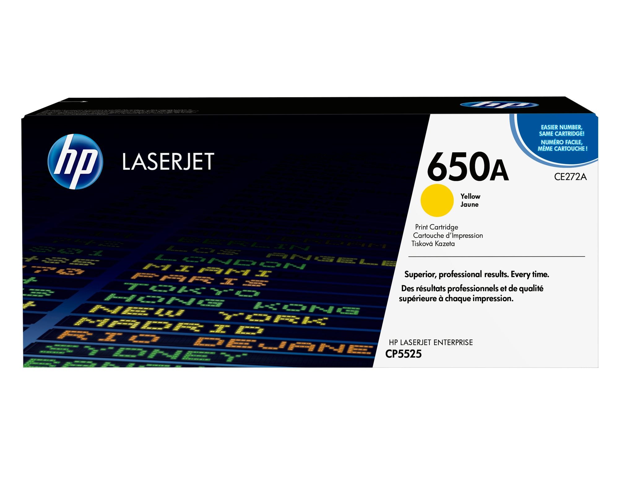 HP original Colour LaserJet CE272A Toner cartridge yellow standard capacity 15.000 pages 1-pack