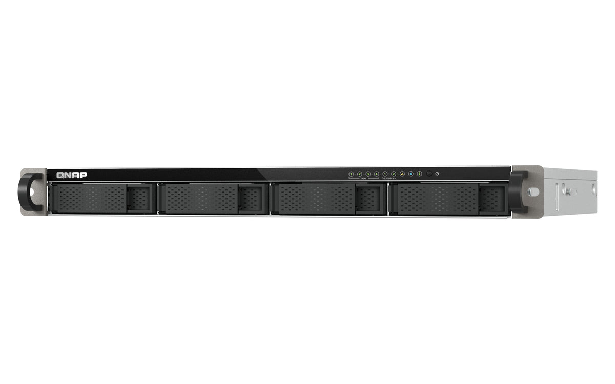 1U 4-bay 3.5"+2xE1.S rackmount NAS Intel