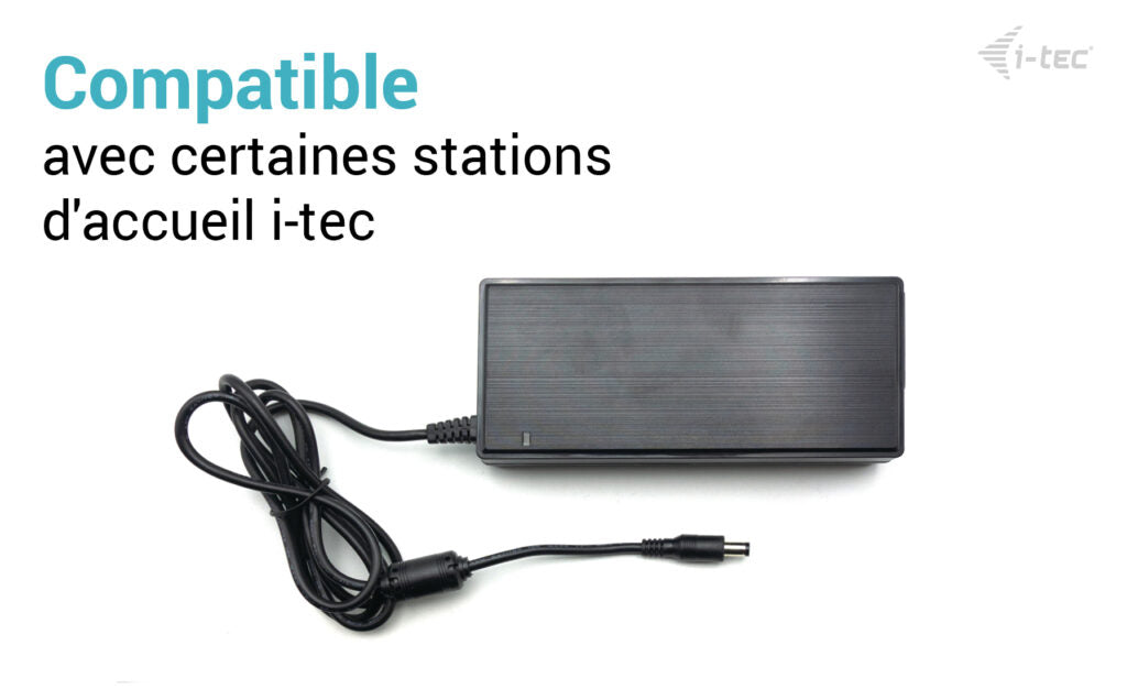 I-TEC DC adapter 20V 6.5A 130W Accessory for Selected i-tec Docking Stations