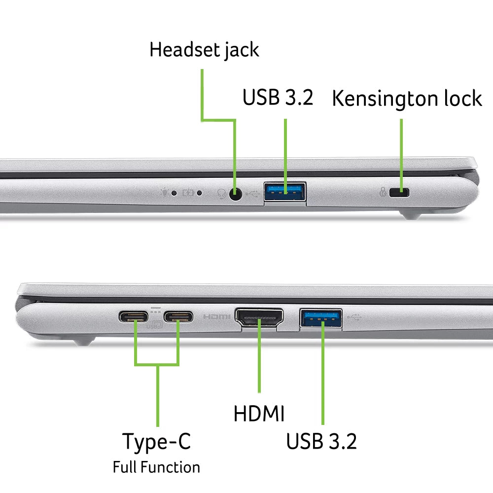 ACER Aspire AG15-72P-51PY Intel Core 5 120U 15.6p FHD 16Go DDR5 512Go PCIe NVMe SSD Intel UHD Graphics W11H